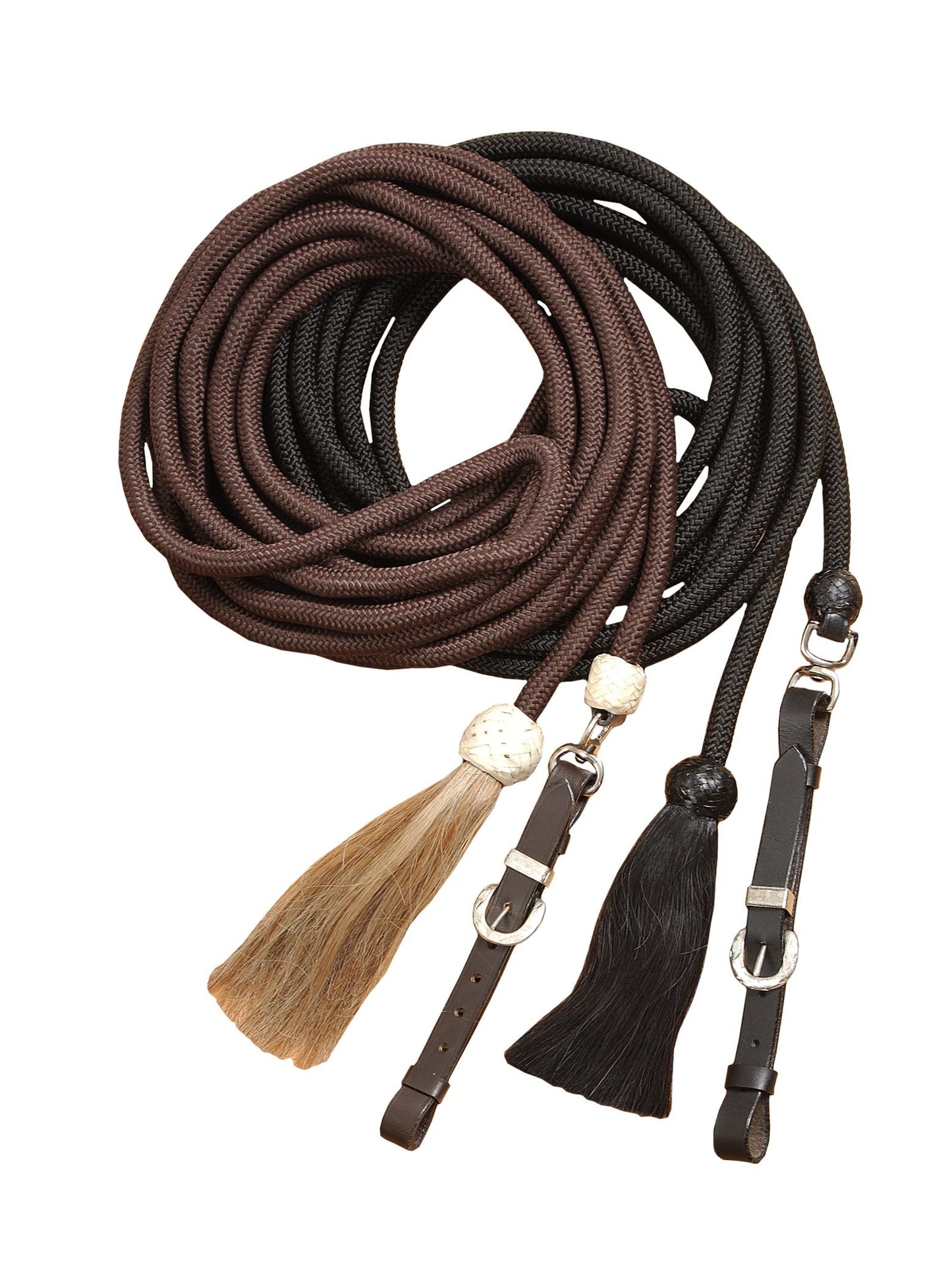 Tough 1 Royal King Braided Mecate Rope Lunge Line, Black