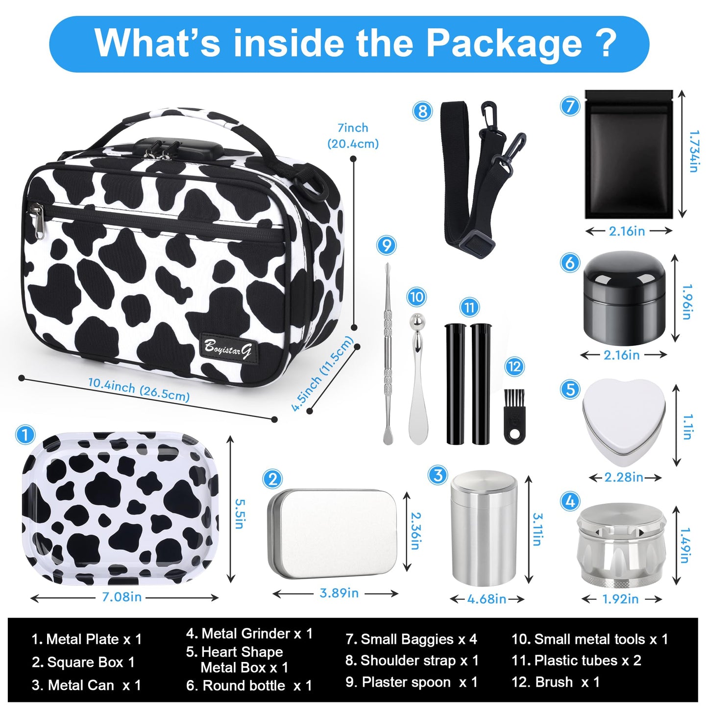 BOYISTARG Large Storage Bag 10.4" x7x4.5 Combination Lock Money Organizer Travel Storage Case Medicine Lock Bag Storage Container Set Travel Case Great Christmas Gifts