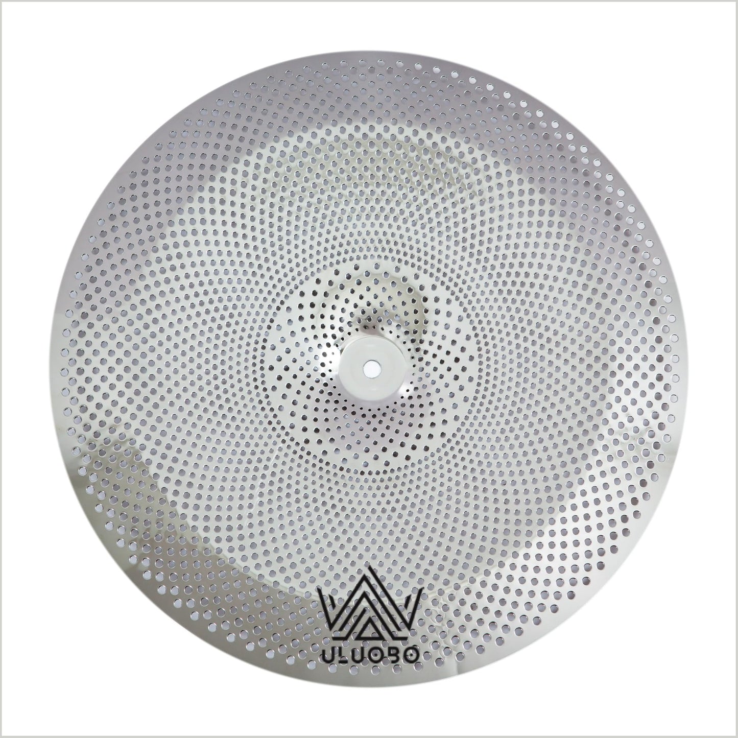 ULUOBO Low Volume China Cymbal, 18 inches Silent Quiet China Cymbal for Practice (Silver)