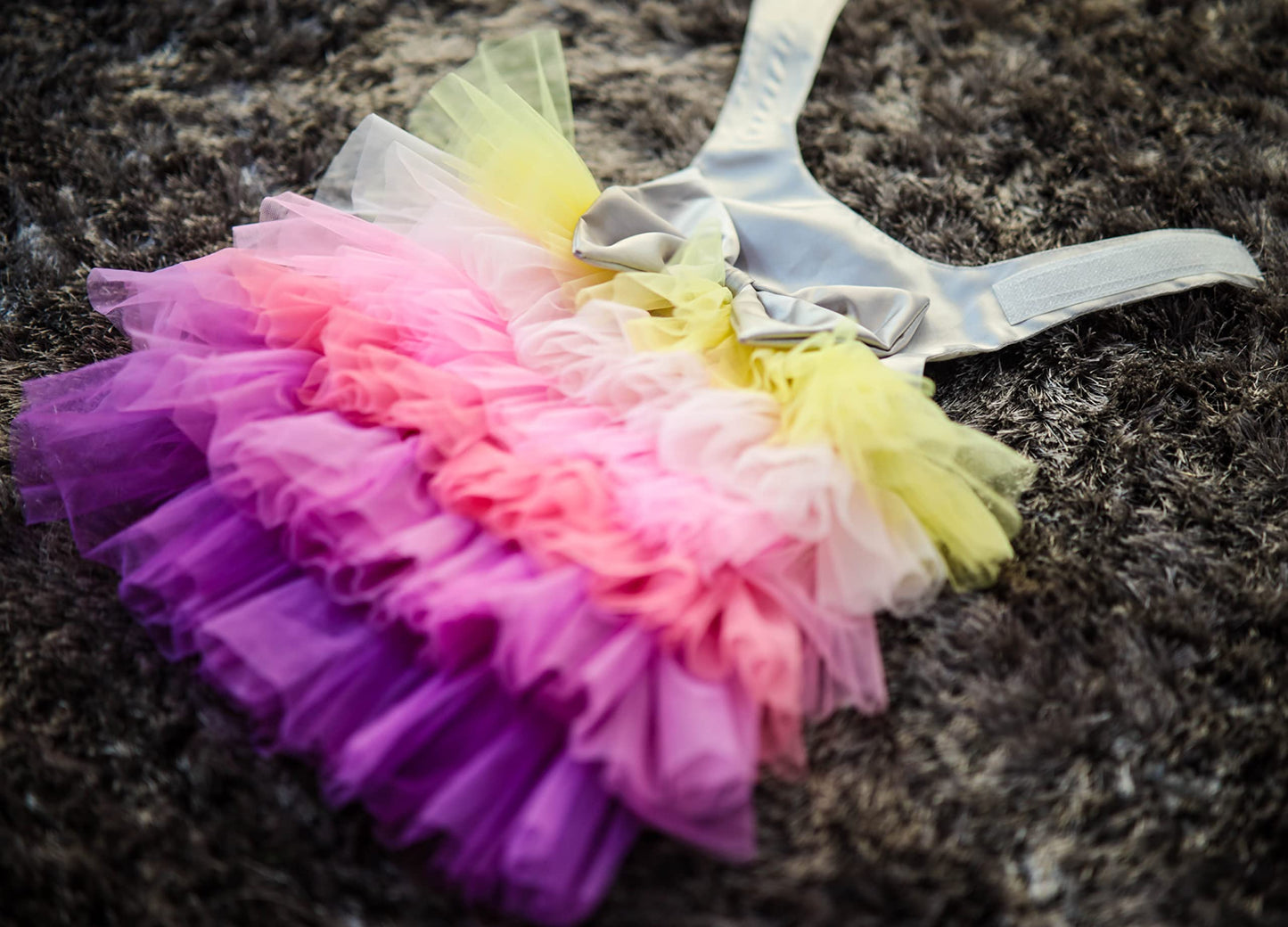 Puptail Dog Dress with Lovely Bow Puppy Dress Pet Apparel Dog Clothes for Small and Large Dogs and Cats XL Multi Colored