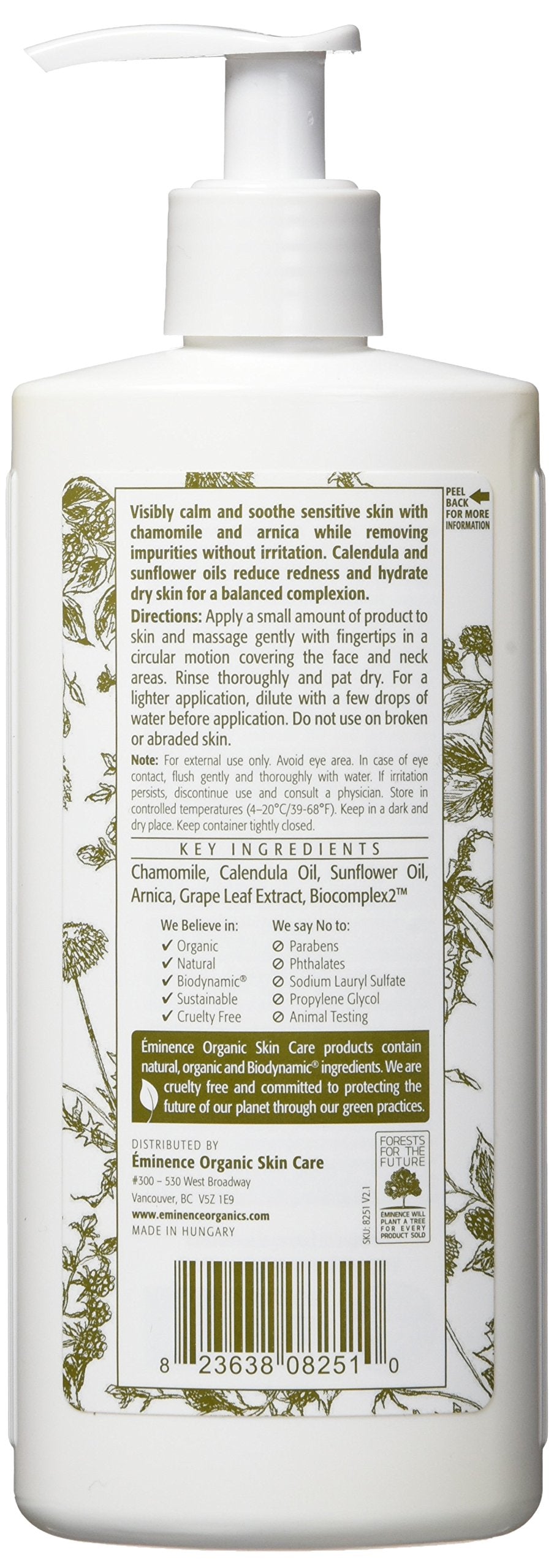 Calm Skin Chamomile Cleanser by Eminence for Unisex - 8.4 oz Cleanser