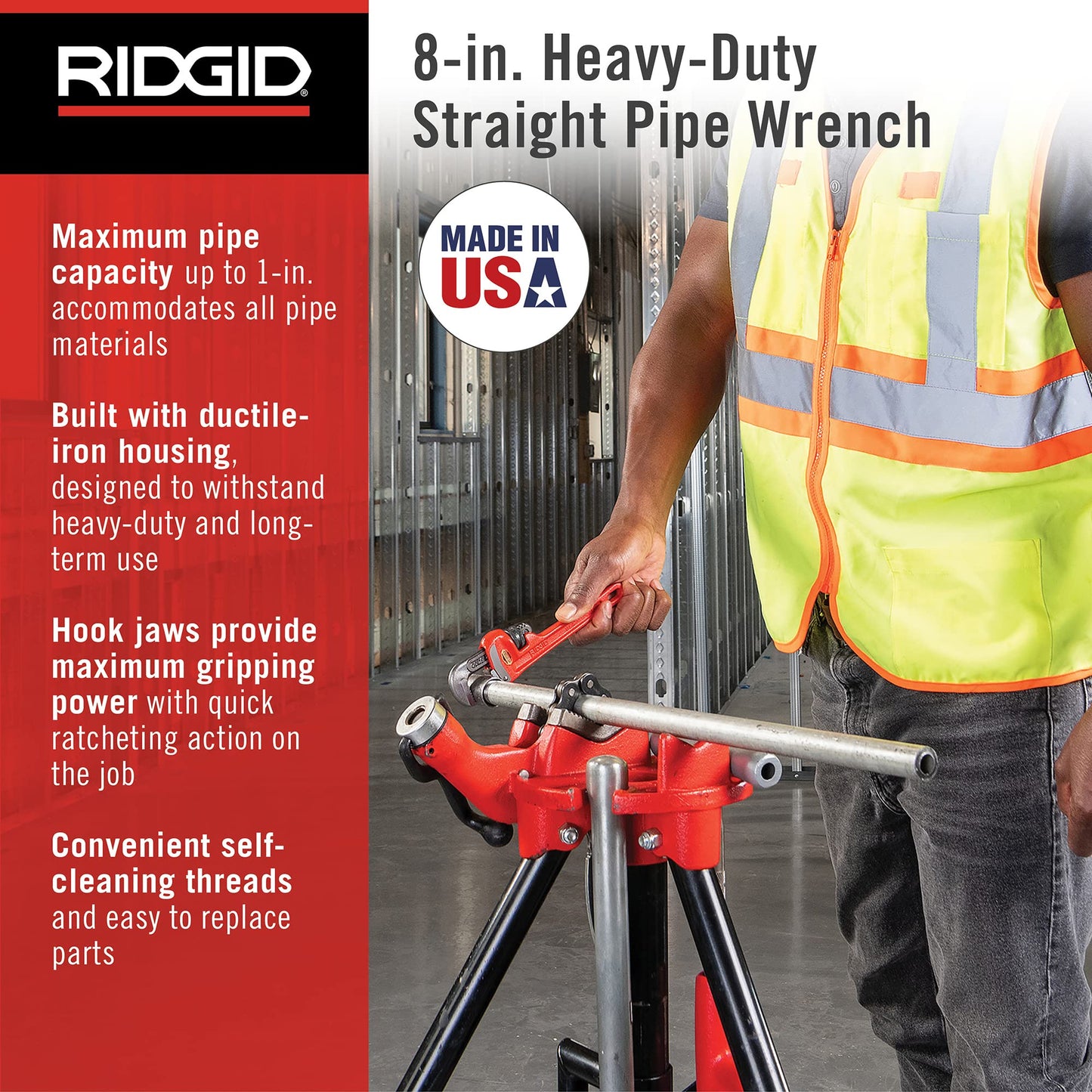Ridgid Tools 31005 Straight Pipe Wrench