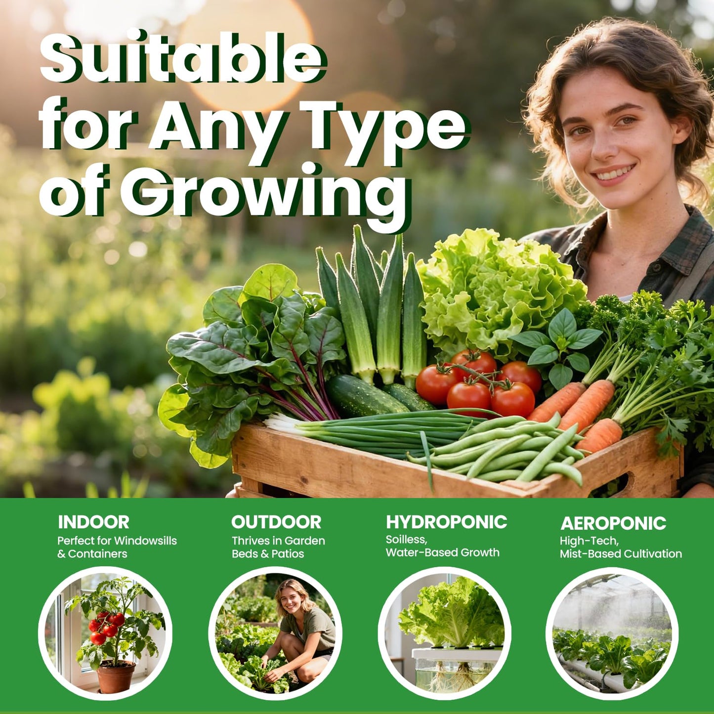 35 in 1 Heirloom Vegetable Seeds for Planting - 21,000+ Non-GMO, Organic Seeds Kit for Indoor & Outdoor Garden | 35 Varieties Survival Garden Seeds with Free Plant Markers