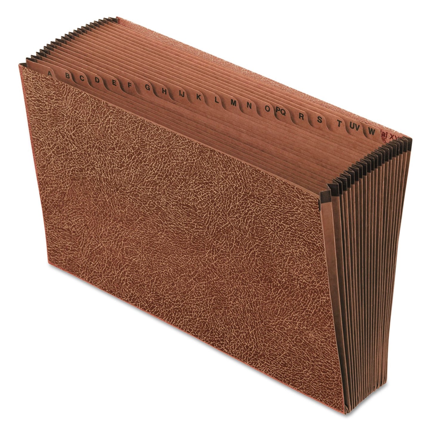 Pendaflex Expanding File Organizer, Alphabetic Files, 21 Pockets, Legal Size, Redrope, Reinforced Gussets, Durable Red Fiber, Moisture Resistant, 1/Each