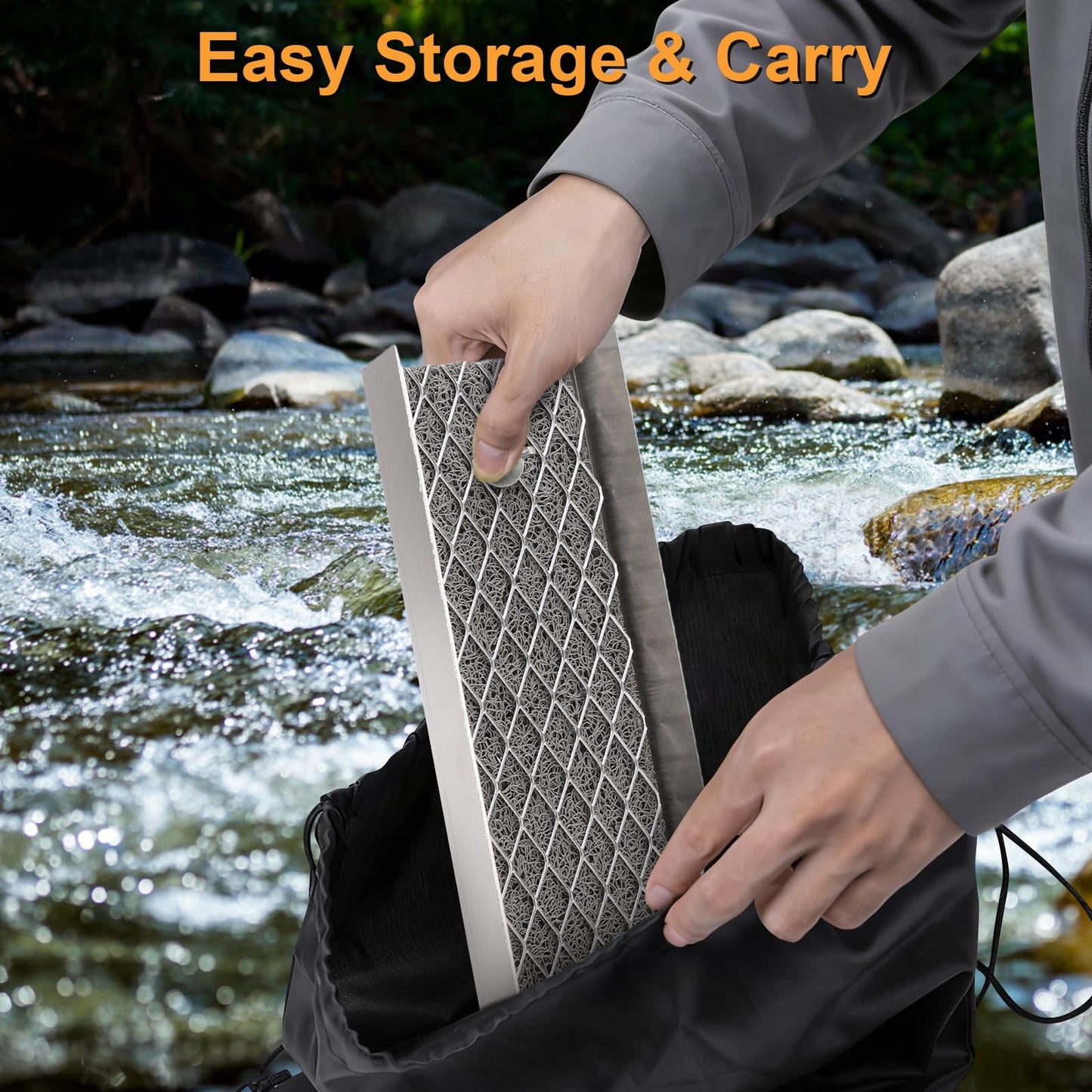 16Pcs Gold Panning Kit Mini Sluice Box Aluminum Alloy Gold Mining Equipment, Gold Mining Kit Includes Gold Pan, Classifier Screen, Separating Magnet, Drawstring Bag, Accessories