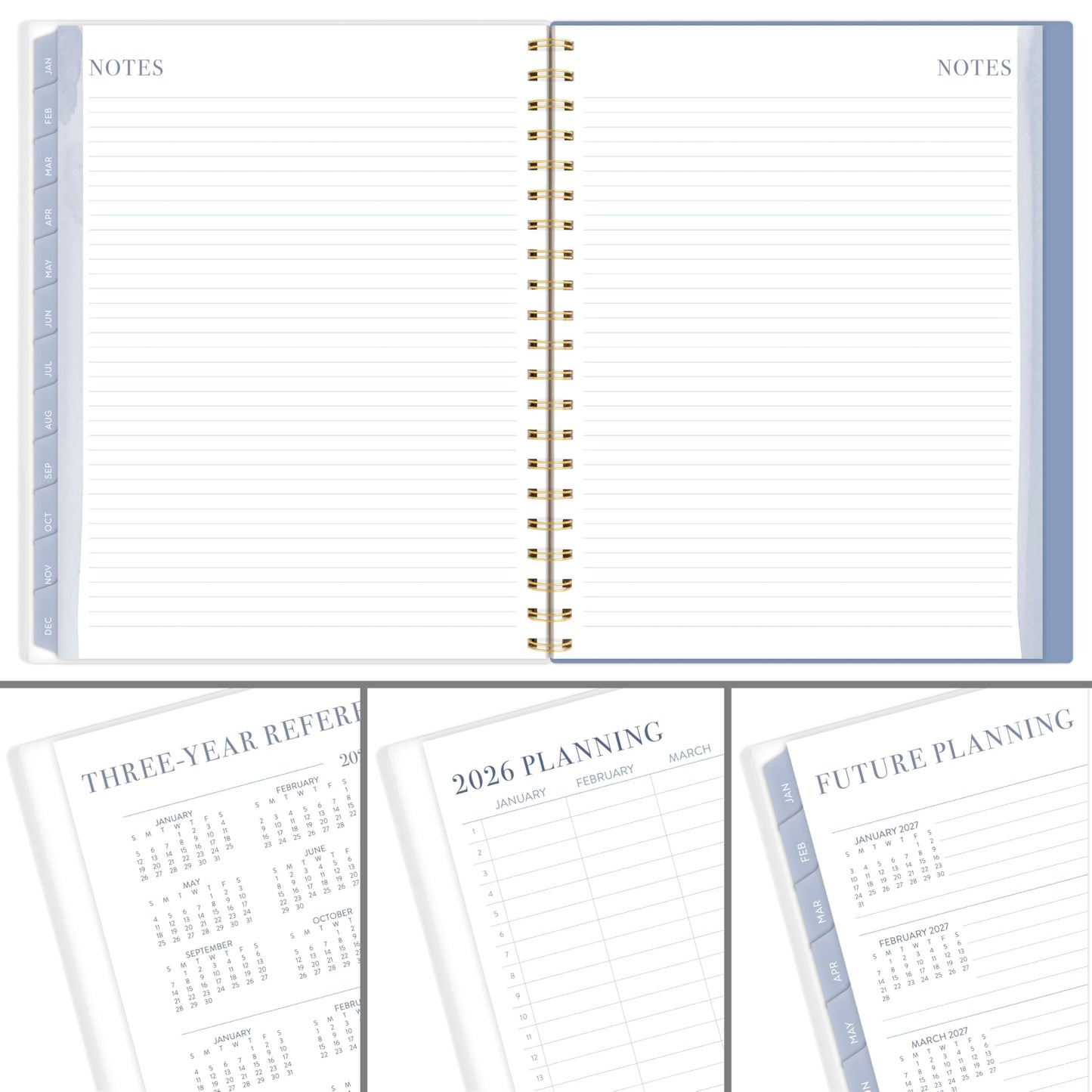 Cambridge 2026 Planner by Leah Bisch, Weekly & Monthly, 8.5" x 11", Large, Stripe (LB42-905-26)