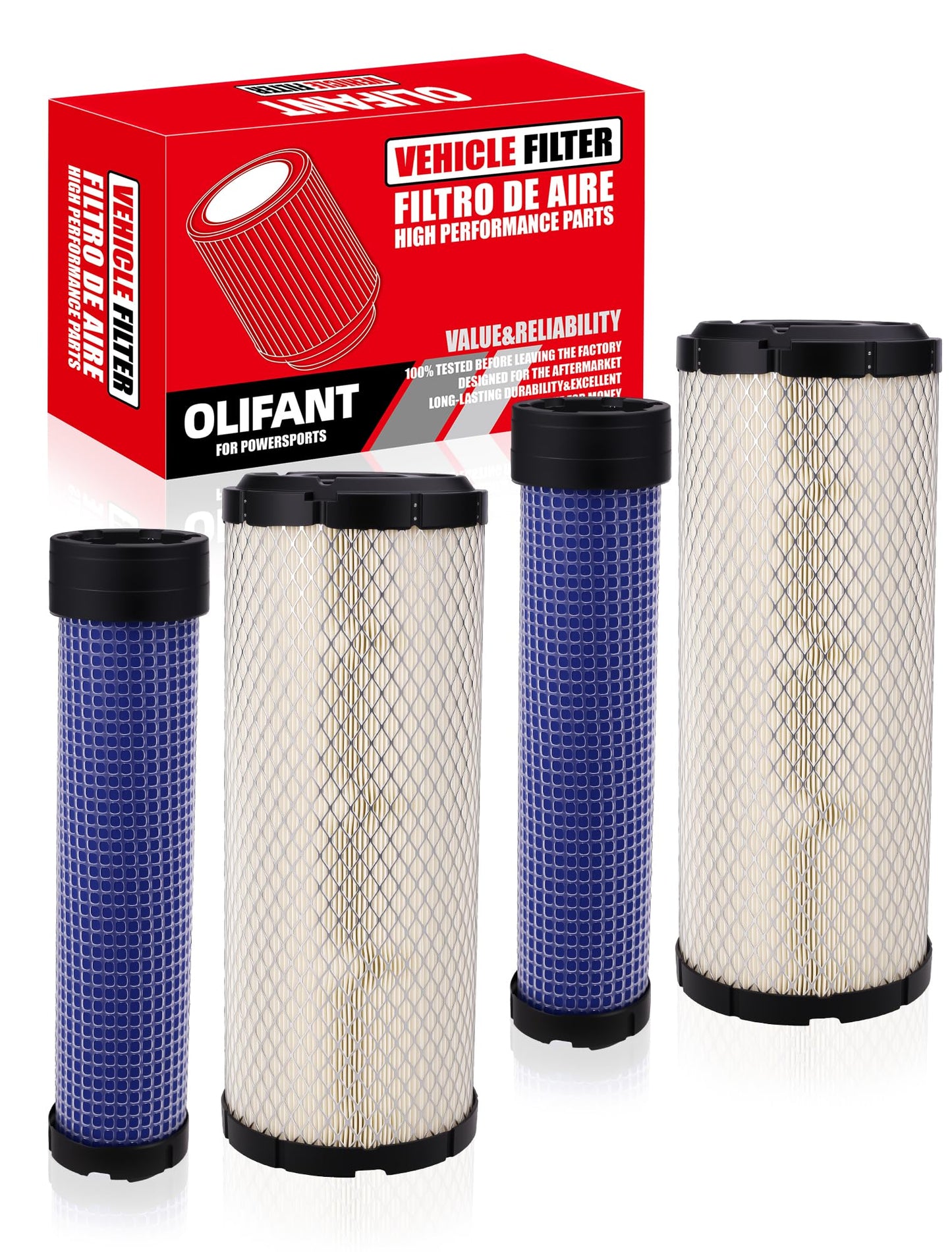 2x Air Filter Kits for John Deere M131802 M131803 inner Outer Air Filter for 1025R(NOT ALL MODELS)2025R 2032R 3005 4005 4200 4210 4300 Olifant