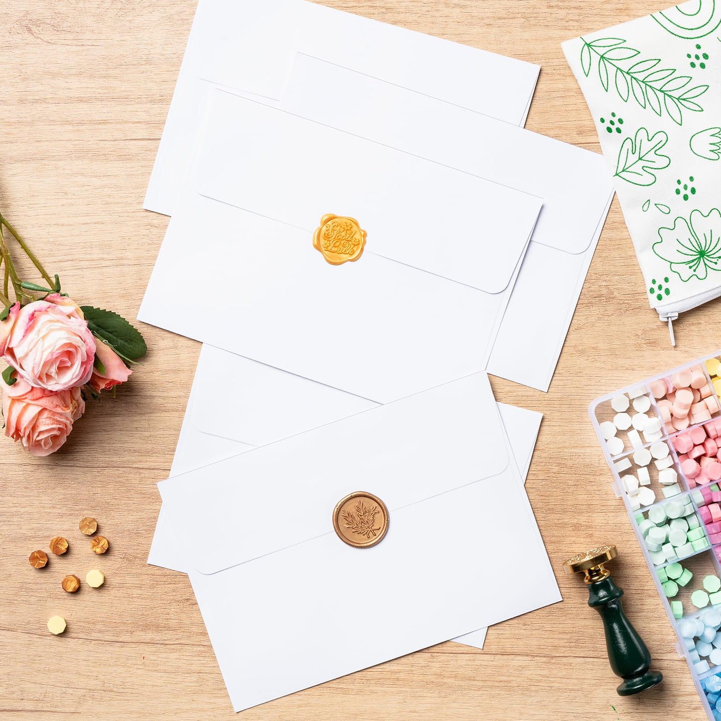 Ohuhu A7 Printable White Envelopes, 5X7 1000 Pack White Envelopes - Quick Self Seal, Printable Envelopes for 5x7 Cards, Perfect for Weddings, Invitations, Baby Shower, 5.25 x 7.25 inches