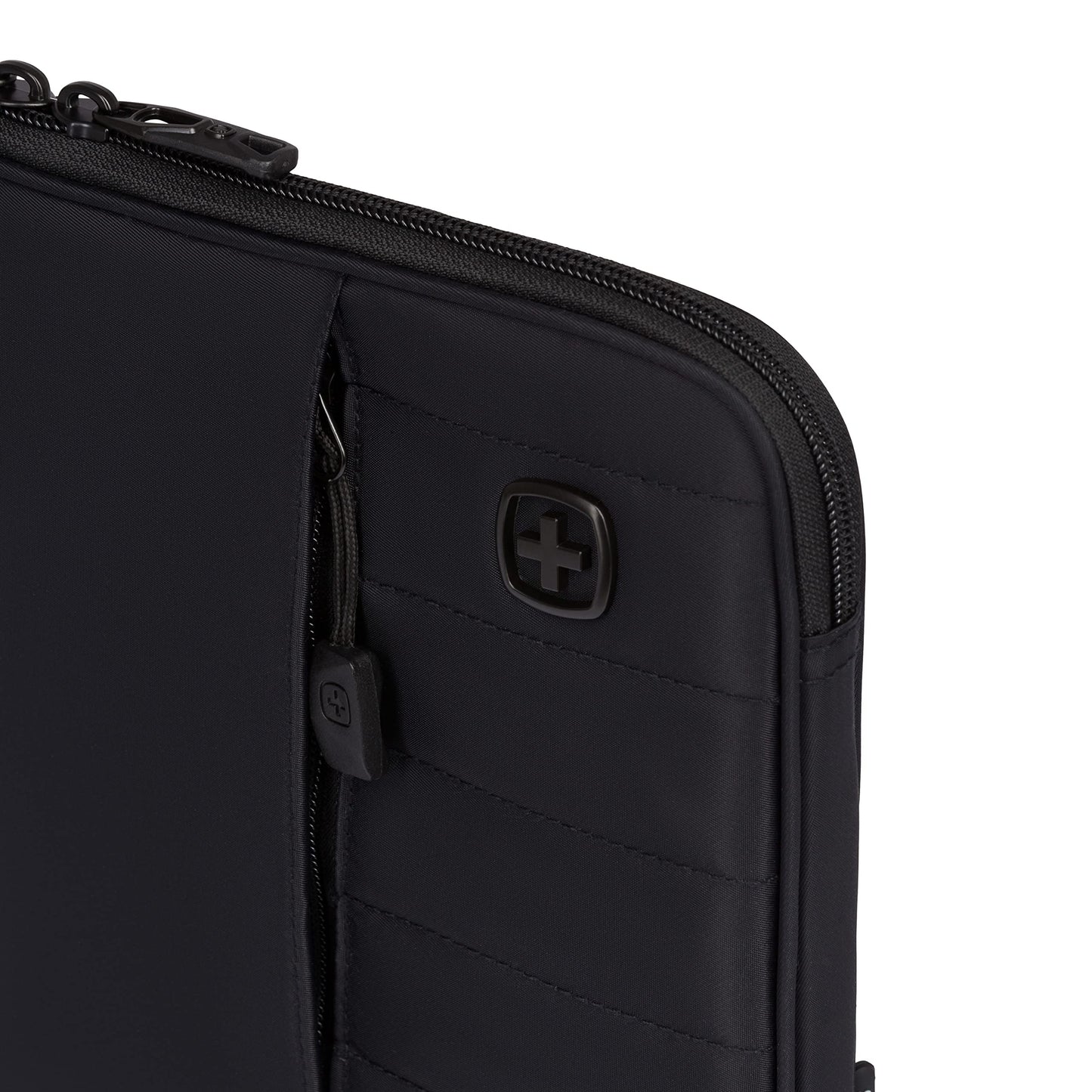 SwissGear Padded Zippered Laptop Sleeve, Micro-Twill Laptop Case with Zippered Front Compartment & Fleece Lining