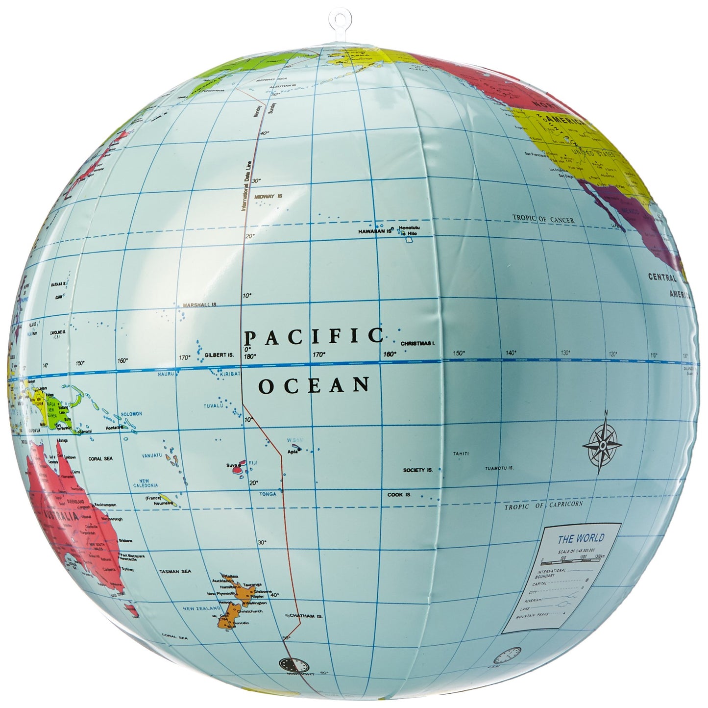 Learning Resources LER2432 Inflatable 12 inch World Globe, Classroom Display Teacher Accessories