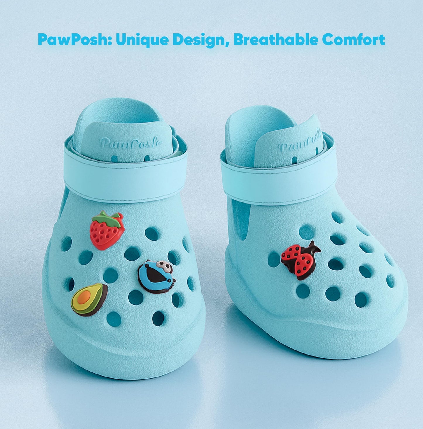 Dog Shoes: Non-Slip Waterproof Sandals for Hot Pavement, Breathable Perforated Boots, Large/Medium/Small Sizes, Ideal Paw Protector, Outdoor Clog Booties (Sky Blue, Size 3)