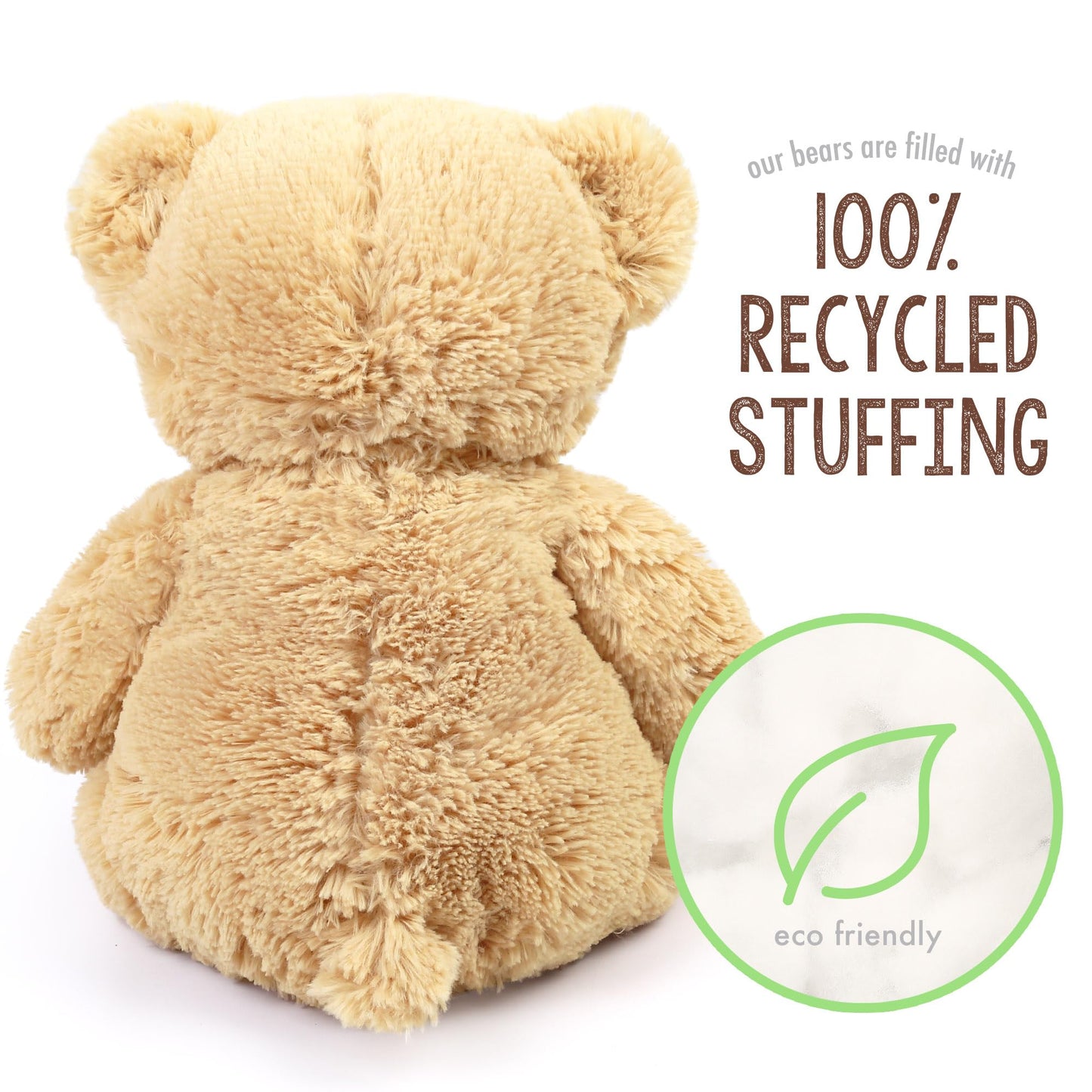 LotFancy 14'' Teddy Bear Stuffed Animal, Large Brown Bear Plush Toy, Gift for Kids Girls Boys Babies