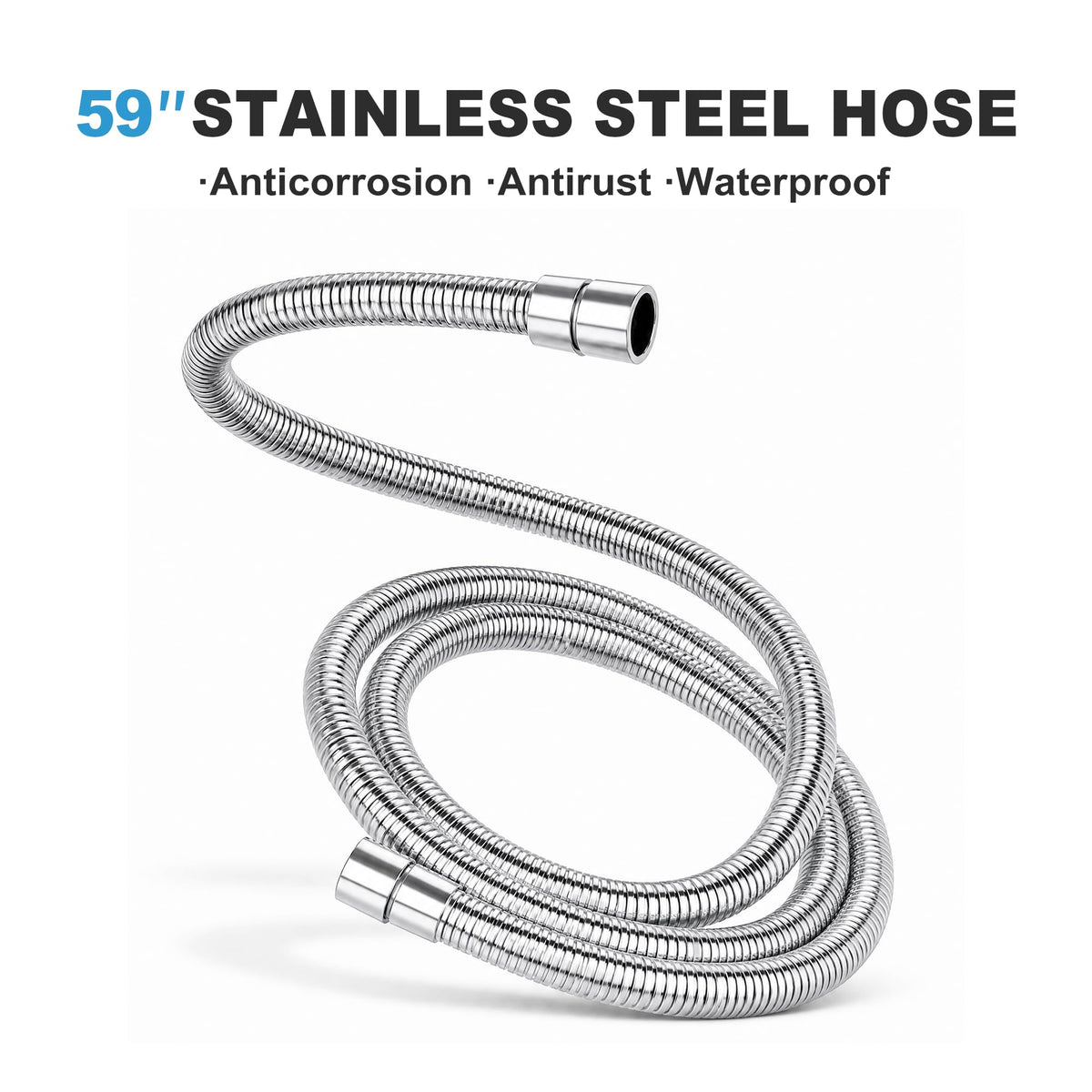 JOOM Shower Head with Handheld, High Pressure Rainfall Combo, Chrome