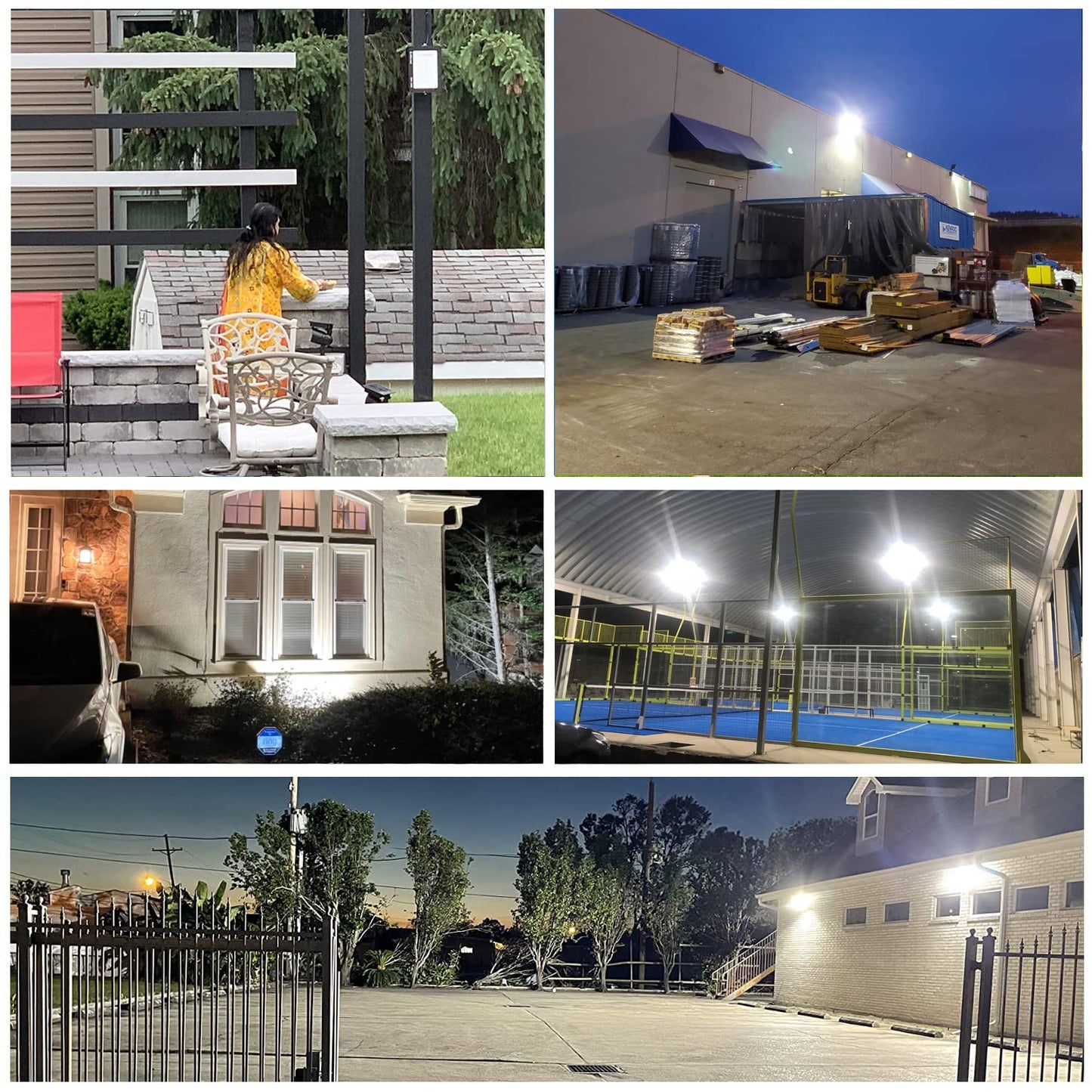 30W Flood Light Outdoor, 3000lm LED Flood Light IP66 Waterproof Plug in Outdoor Lights 6500K 2Pack Work Light for Yard Garden Stadium Garage Playground
