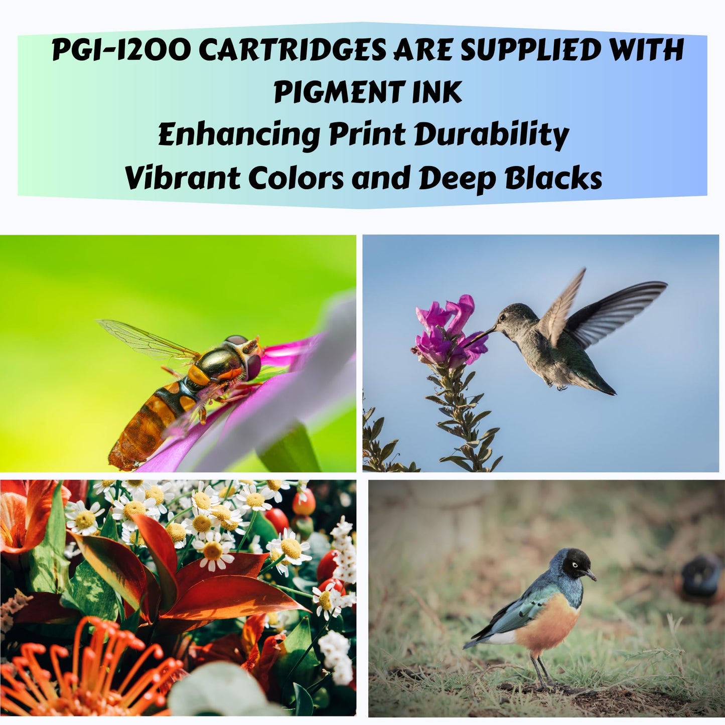 PGI-1200 XL Compatible 2 Sets (Pigment Ink) 8 Ink Cartridge High Yield PGI 1200 for Canon MAXIFY Printer Models MB2320 MB2020 MB2350 MB2050 MB2120 MB2720