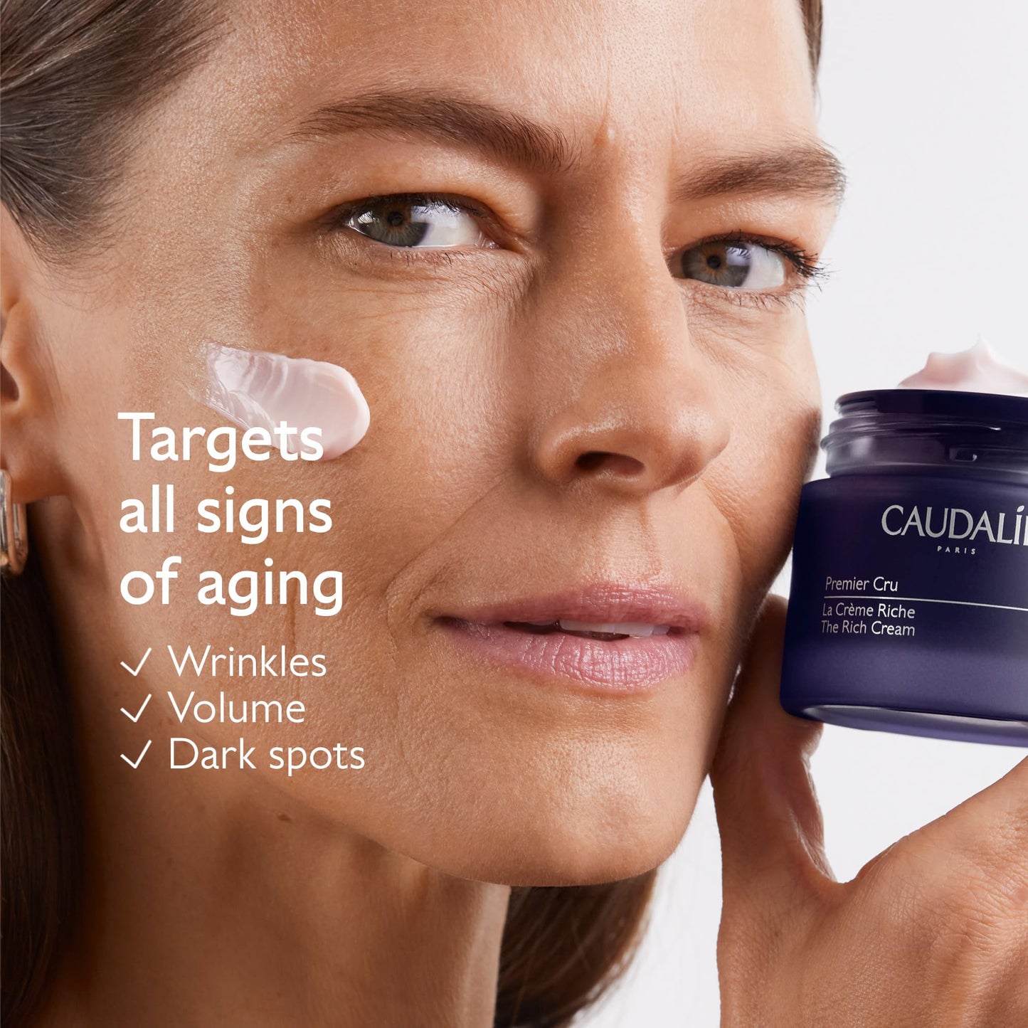 Caudalie Premier Cru The Rich Cream, Skin Barrier Repairing Rich Moisturizer with Ceramides, Refill Pod - 50 mL