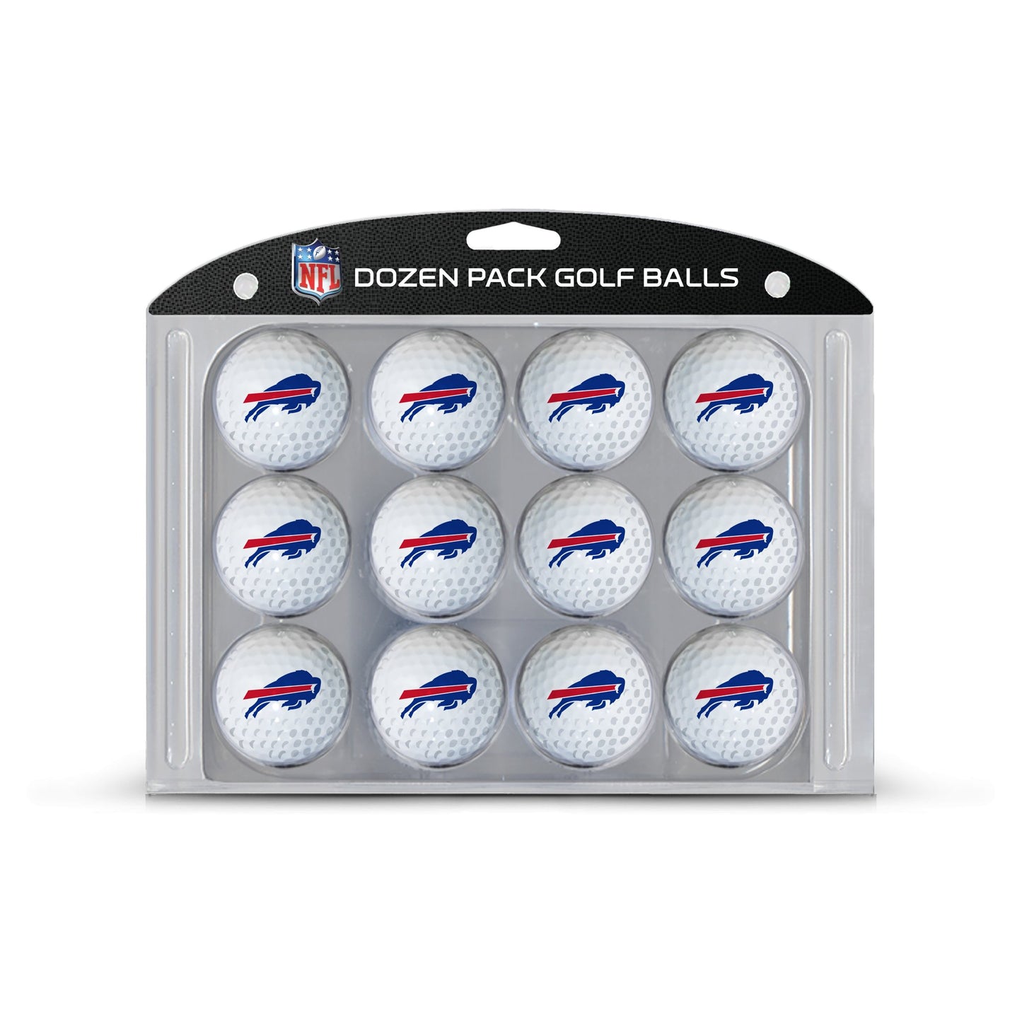 Team Golf NFL Buffalo Bills Dozen Regulation Size Balls, 12 Pack, Full Color Durable Team Imprint