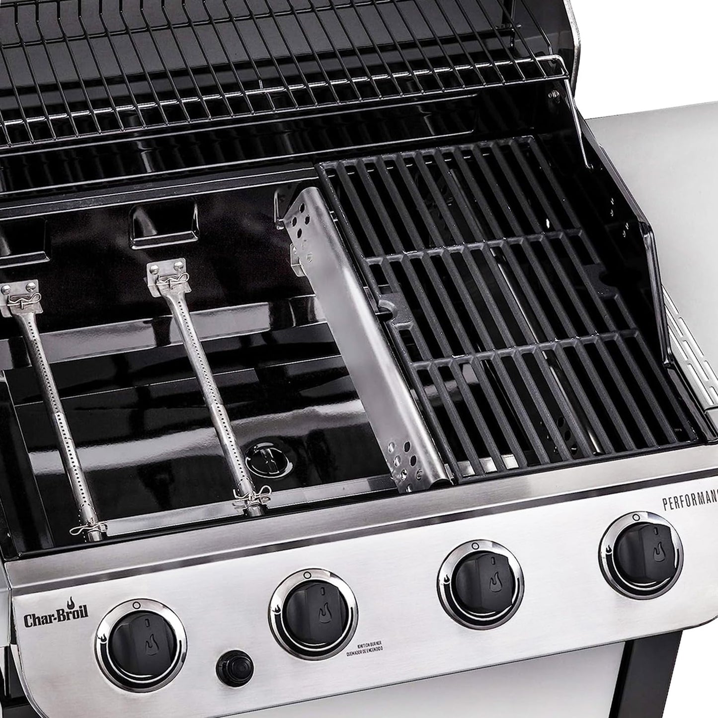 Welbocom 17.75" Grill Burner Kit for Charbroil Performance 4 & 2 Burner Grills 463342119 463377319 463347019; Charbroil Grill Replacement Parts; Char Broil Grill Replacements; Heat Shield (4-Burner)