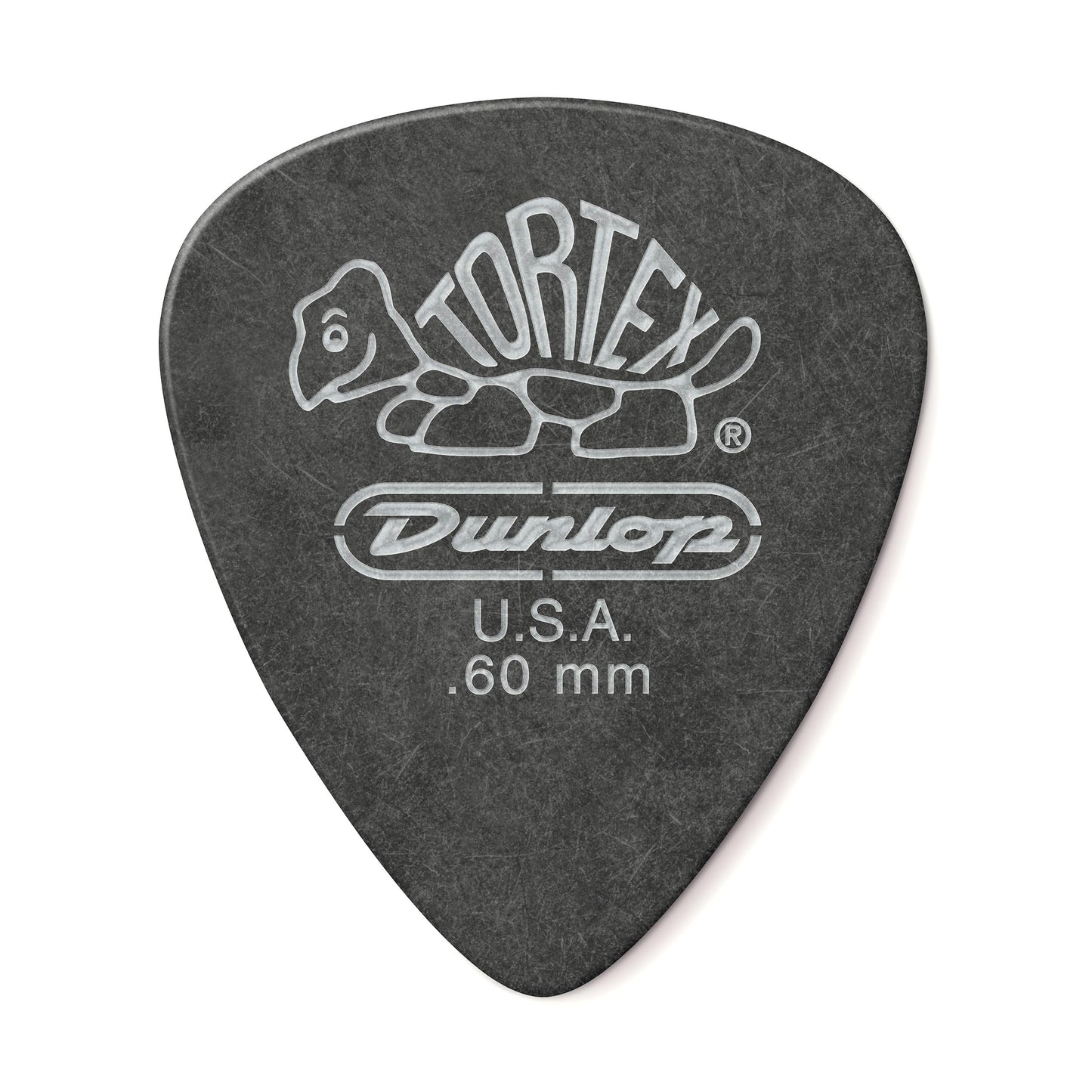 Jim Dunlop 488R.60 Tortex Pitch Black.60mm, 72/Bag