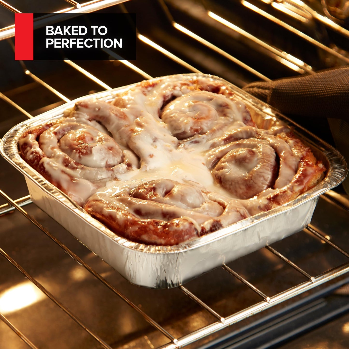 Stock Your Home (50 Pack) 8x8 Disposable Baking Pans with Lids, Heavy Duty Square Aluminum Cake Pan with Lid, Foil Trays with Clear Plastic Cover, Food Take Out Container for Baked Goods