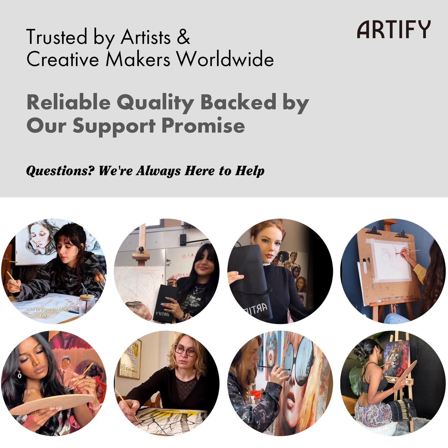 ARTIFY 24 Pieces Paint Brush Set, Expert Series, Enhanced Synthetic Brush Set with Cloth Roll and Palette Knife for Acrylic, Oil, Watercolor and Gouache (Black)