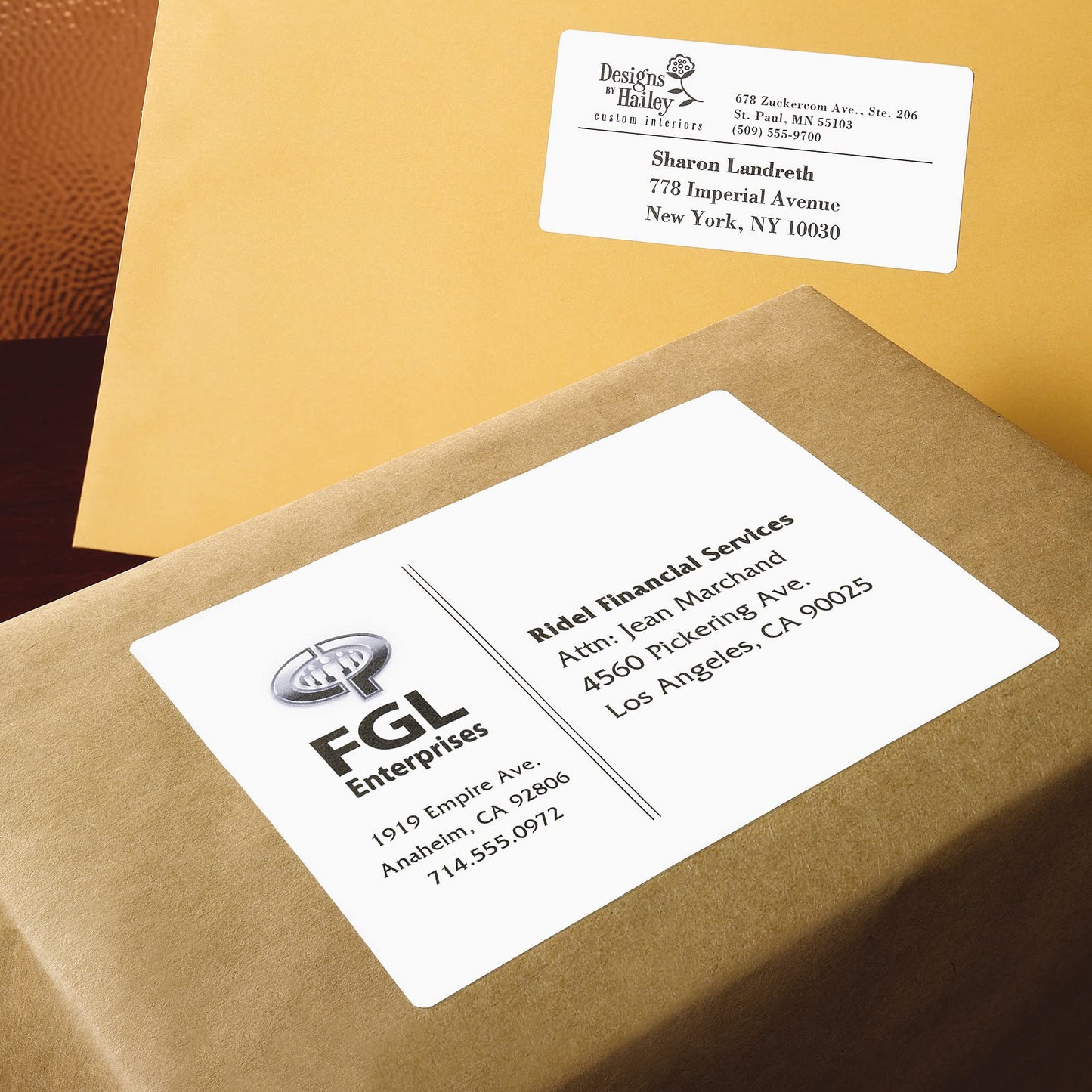 TrueBlock Shipping Labels with Sure Feed, Laser