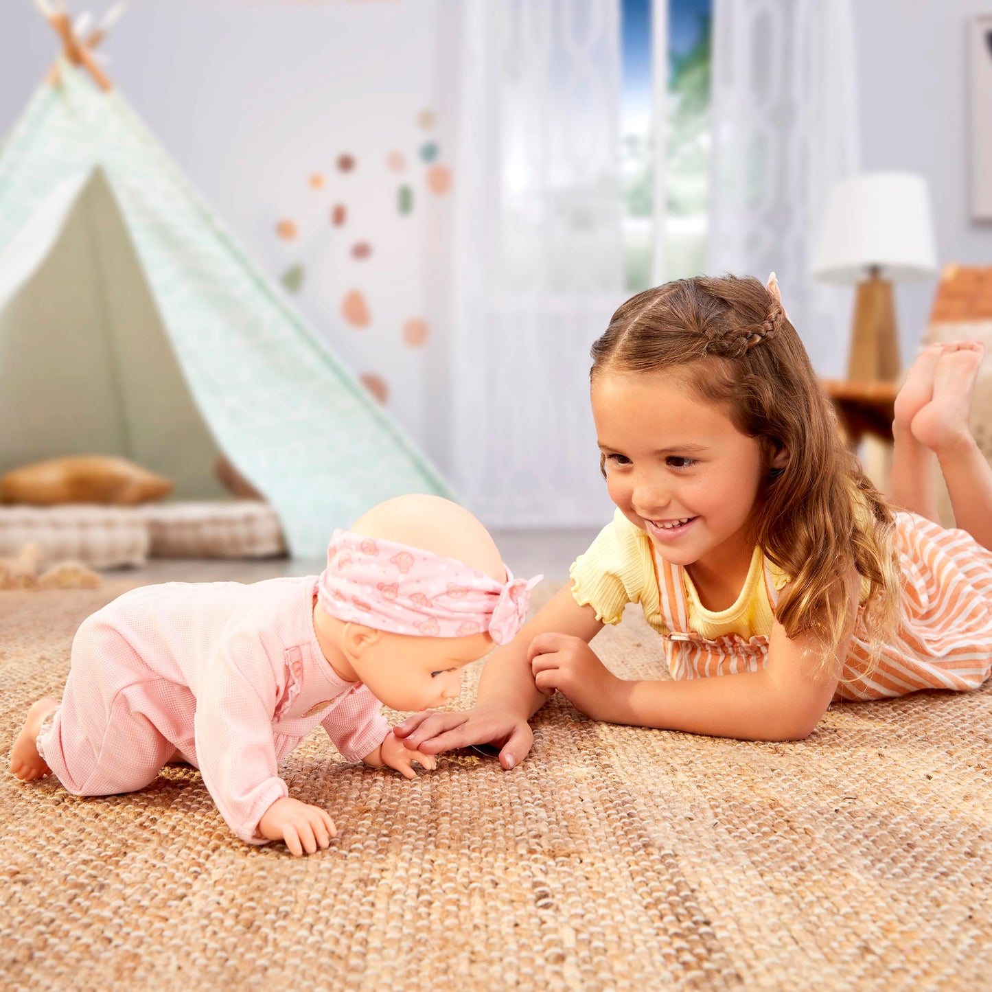 BABY born Learn to Walk Baby Doll Annabell with Blue Eyes and Realistic Features