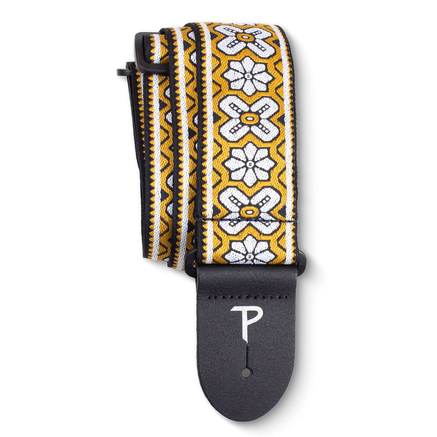 Perri’s Leathers Ltd. - Guitar Strap - Nylon - Jacquard - Regal Flower- Adjustable - For Acoustic/Bass/Electric Guitars - Made in Canada (TWS-7287)