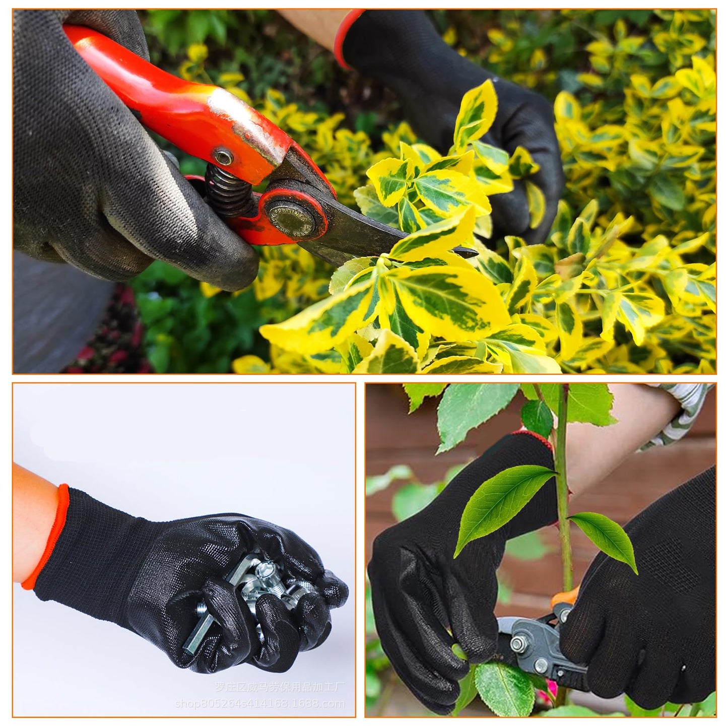 Voittozege 72 Pairs Gardening Gloves for Men Women Rubber Coated Work Gloves for Men Women Multipack Safety Construction Glove for Gardening Assembly Landscaping Construction