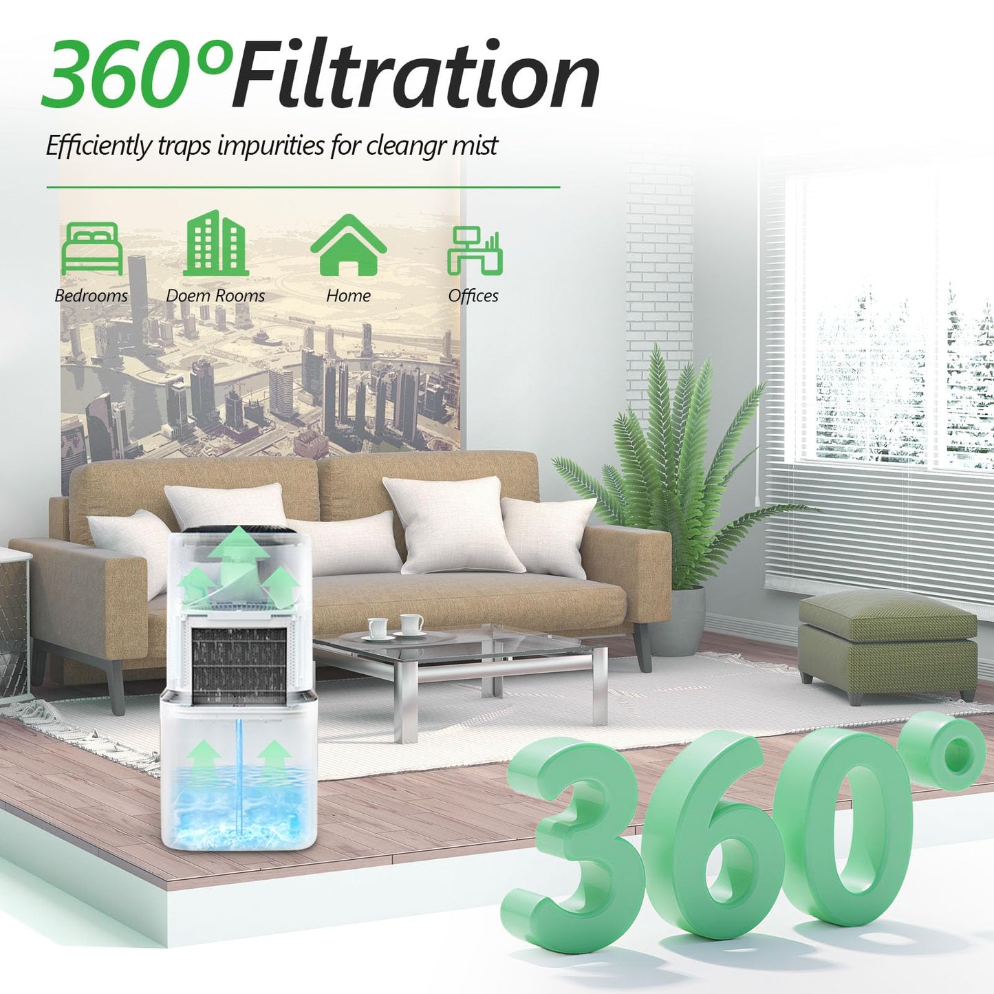 SAKEGDY 12-Pack 6000S Replacement Filter, Compatible with LEVOIT Superior 6000S Smart Evaporative Humidifier, Gray