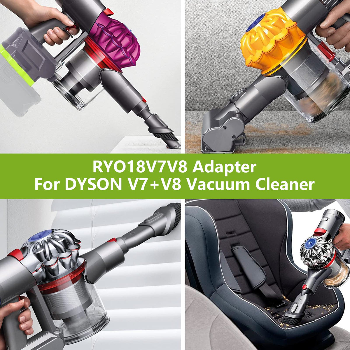 TPDL V7/V8 Battery Adapter, for Ryobi 18V ONE+ Battery Work for Dyson V7+V8 Series Vacuum Cleaner (V7 V8 Common)