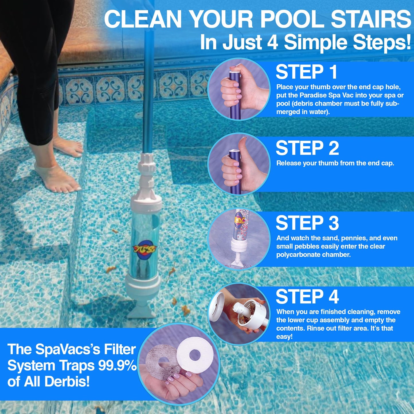 Rola-Chem 6250 Paradise Power Spa Vacuum