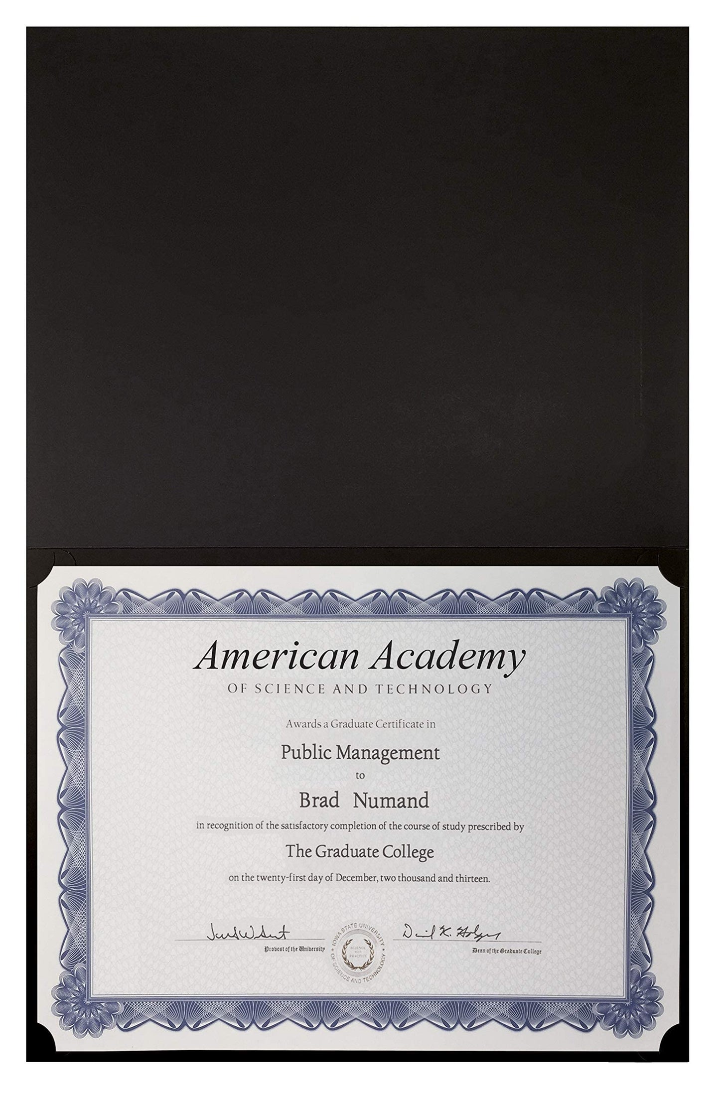 Better Office Products 25 Pack Black Certificate Holders, Diploma Holders, Document Covers with Gold Foil Border, for Letter Size Paper, 25 Count, Black