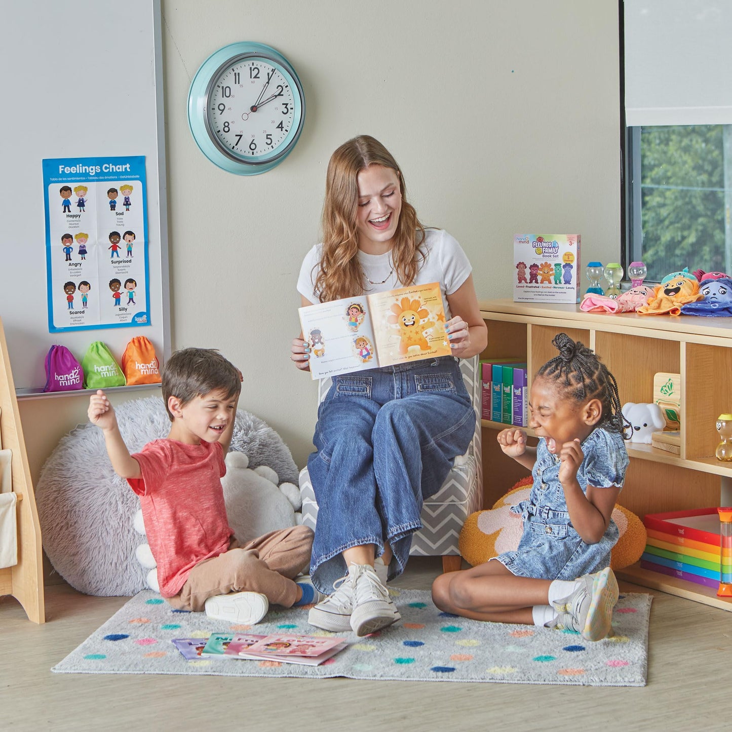 hand2mind Feelings Family Secondary Emotions Book Set, Social Emotional Books for Kids, Calm Down Corner Supplies, Calming Corner Items, Toddler Learning Activities, Preschool Classroom Must Haves