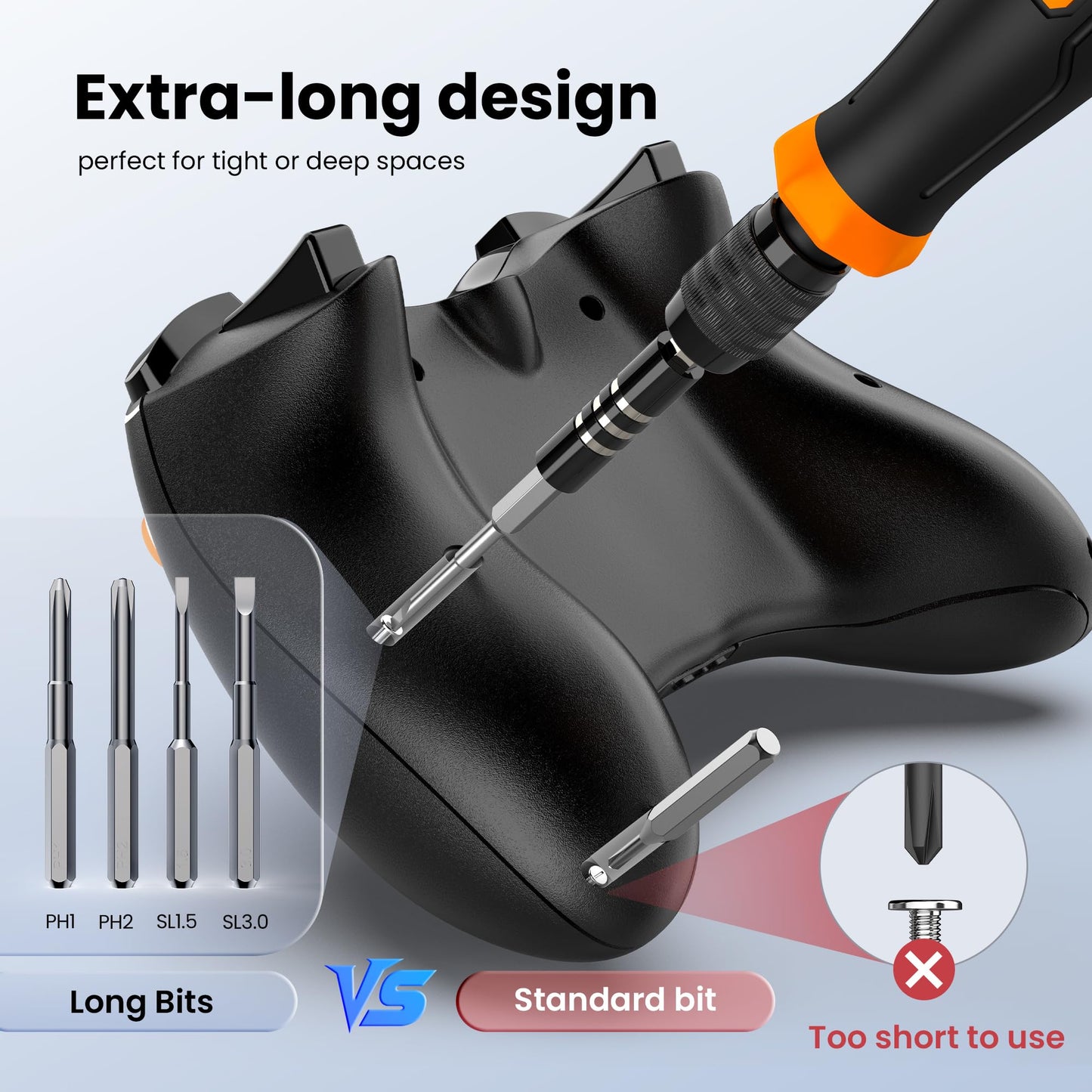 JOREST 152 in 1 Precision Screwdriver Set Tool Gifts, Christmas Stocking Stuffers Gifts for Men Him, Tool Kit with Torx Triwing Bits, Repair for Electronics, MacBook, Laptop, PC, RC, PS5, iPhone