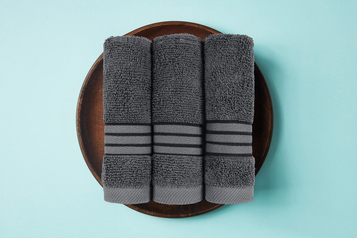 Utopia Towels 8 Piece Premium Towel Set, 2 Bath, 2 Hand, and 4 Washcloths,100% Ring Spun Cotton, Super Soft and Highly Absorbent, Grey