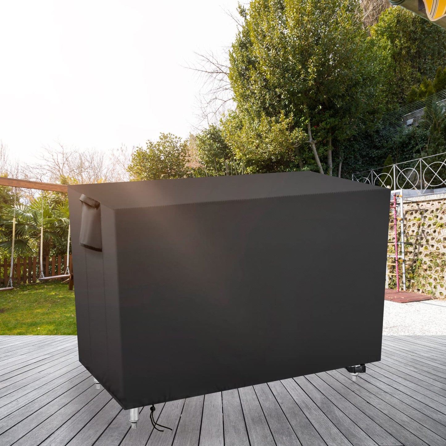 Youlvy Outdoor Prep Table Cover 36x24x35 Inch, Waterproof, Black Oxford Fabric