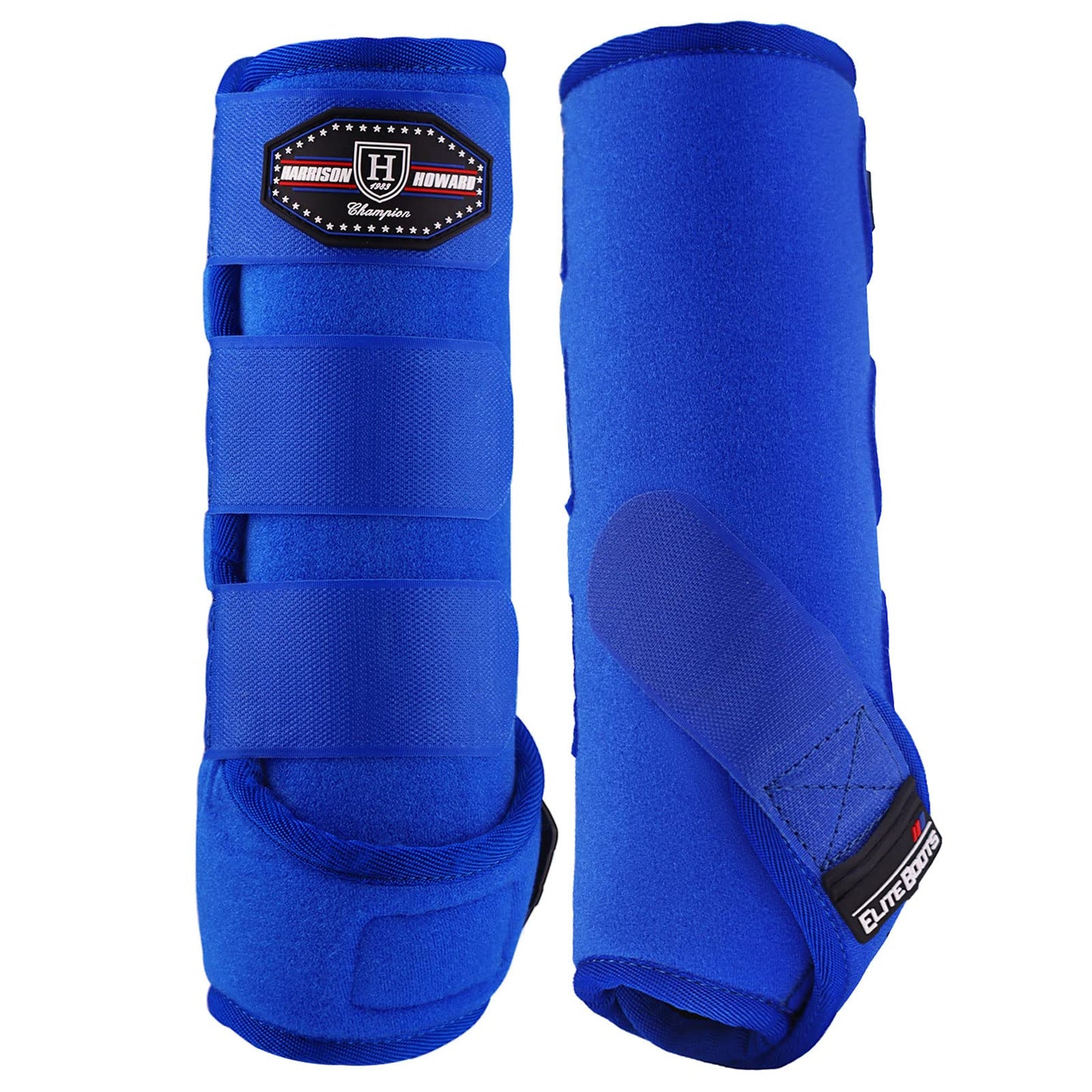 Harrison Howard Horse Sport Medicine Front Shock-Absorbing Boots All-Round Lower Limb Protection & Support Sport Boots Perfect for Endurance Training and Performance Pack of 2 Aquamarine L
