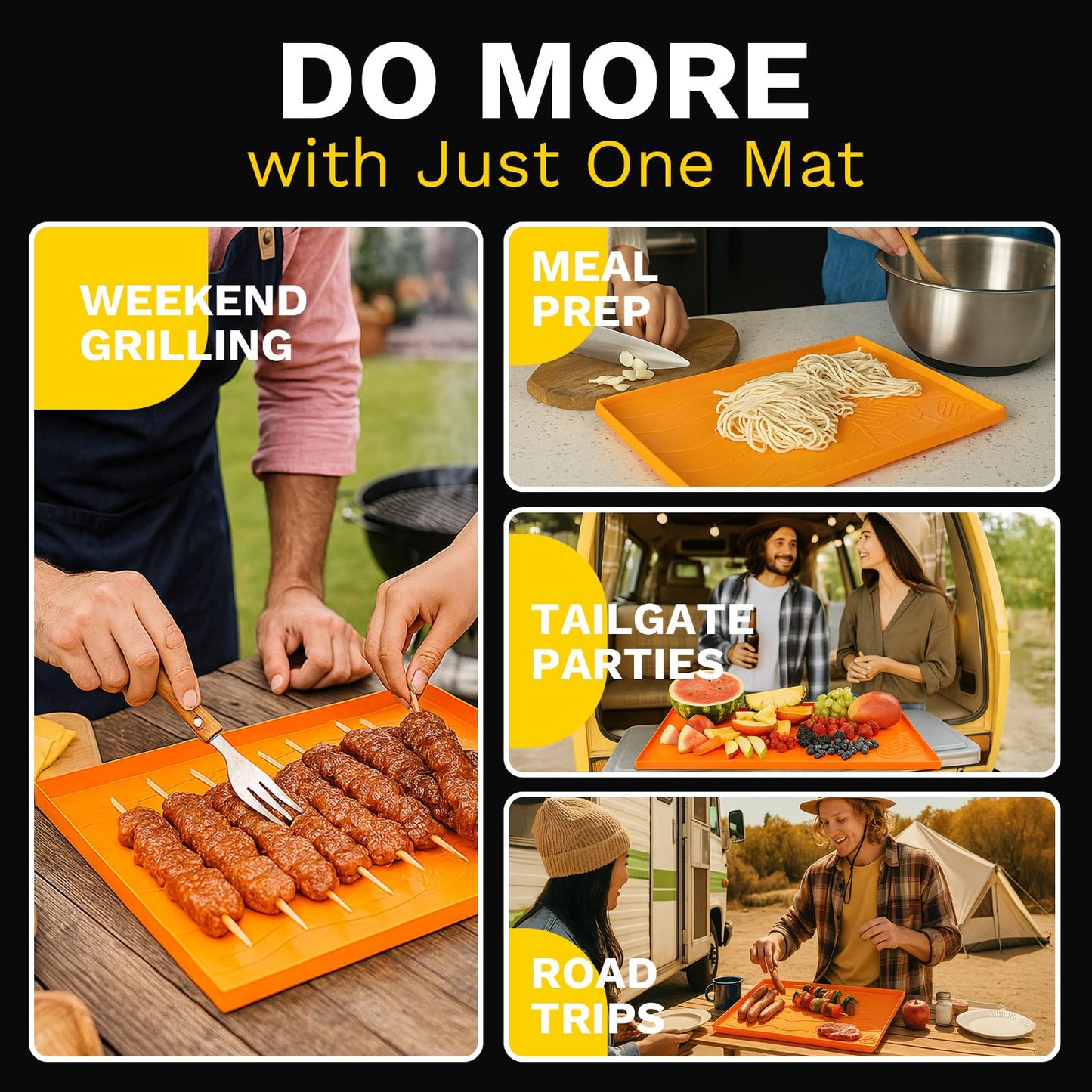Upgraded Full-Coverage Silicone Griddle Cover for Blackstone 36 Inch Grill, Heavy Duty Food-Grade Silicone Grill Mat with Gift-Worthy Pattern, Year-Round Protection from Dirt & Rust