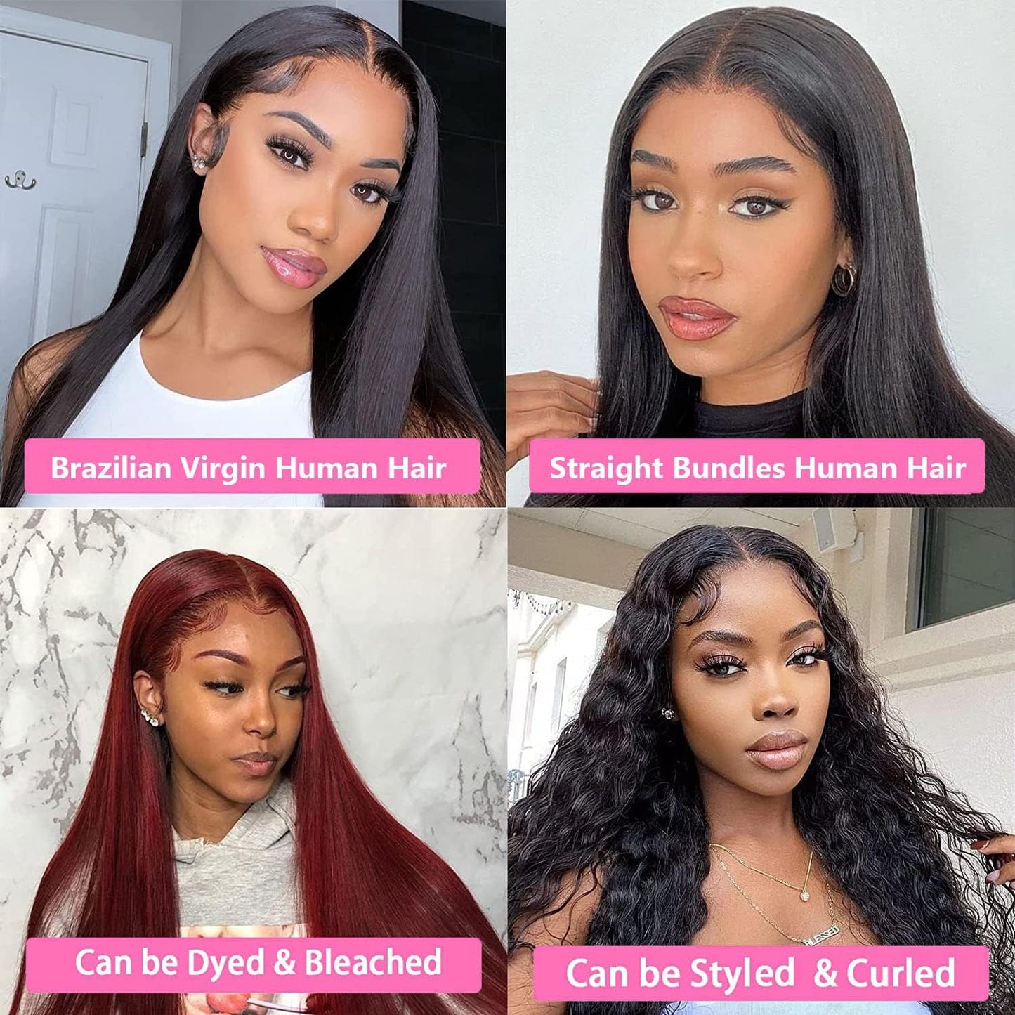 Straight Human Hair 3 Bundles 10 10 10 Inch Short Virgin Hair Weave Bundles Human Hair Straight Bundles for Women Human Hair Bundles Remy Weft Hair Extensions Natural Black Straight Bundles Human Hair