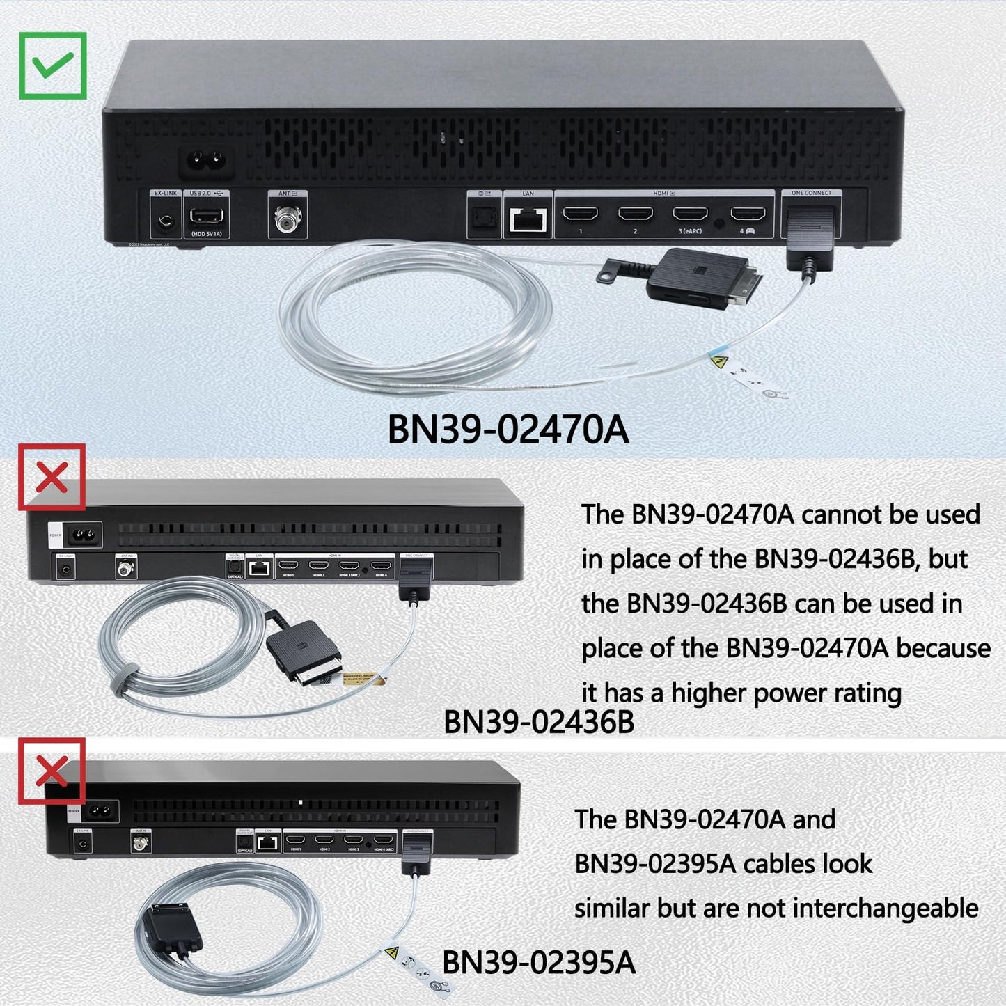 5m/16.4ft BN39-02470A Frame TV Power Cord Compatible with Samsung The Frame LS03AAF LS03BAF LS03DAF LS03TAF LS03FAF LS03RAF Q85R Q95R Q95T TV