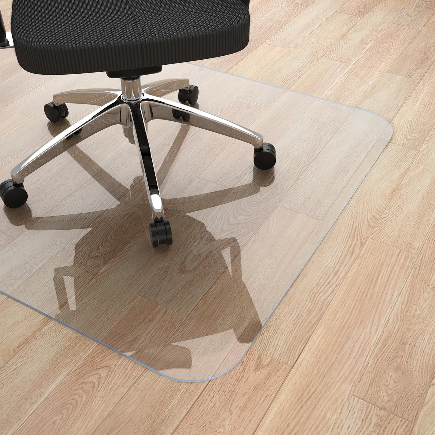 Yecaye Office Chair Mat for Hardwood Floor, 36" x 48" Office Floor Mat, Computer&Desk Chair Mat, Plastic Mat for Office Chair, Chair Mat Heavy Duty Wood/Tile Protector for Rolling Chairs, Rectangle