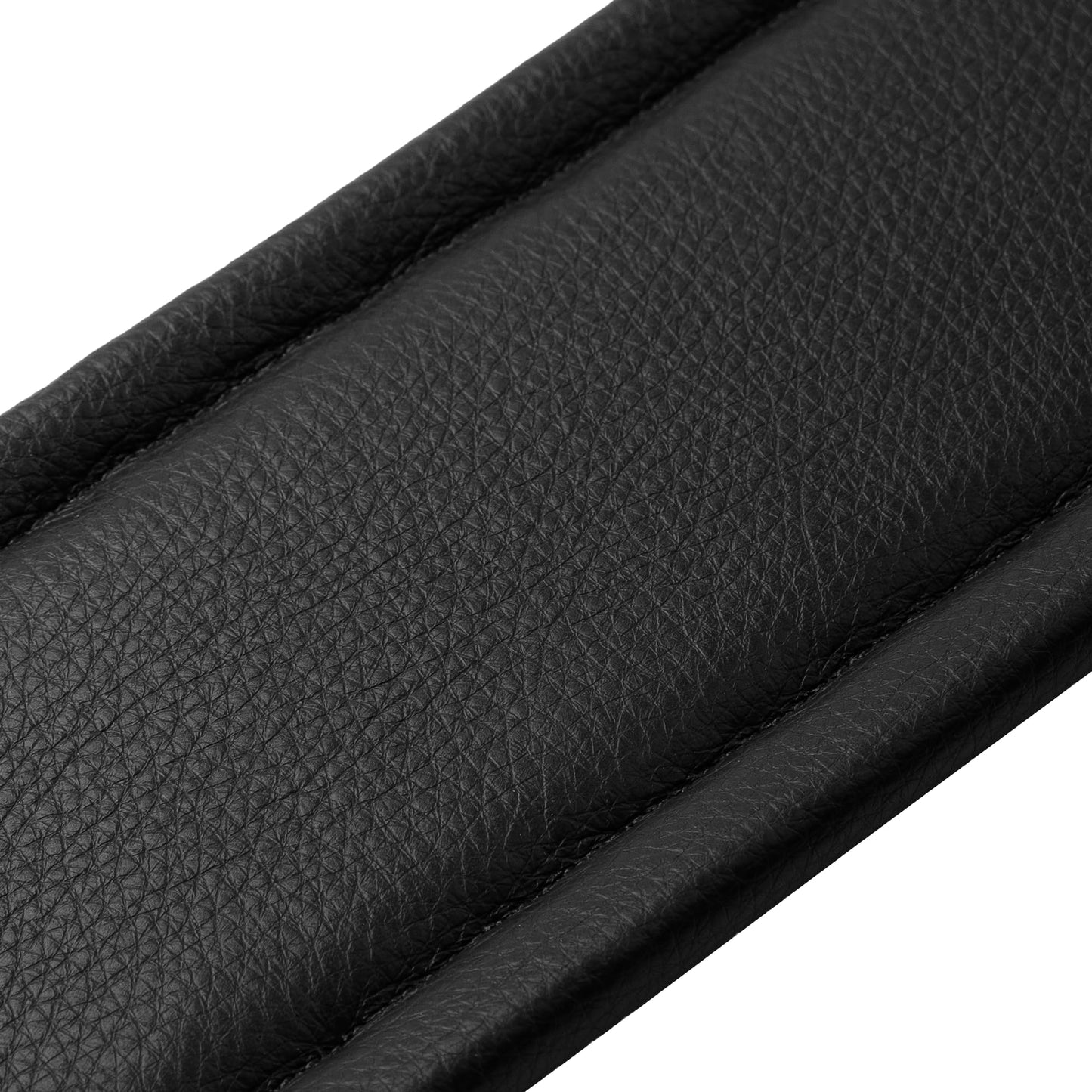 Levy's Leathers 3" Wide Leather Guitar Strap with Foam Padding and Garment Leather Backing; Black (M26PD-BLK), 37" to 51"