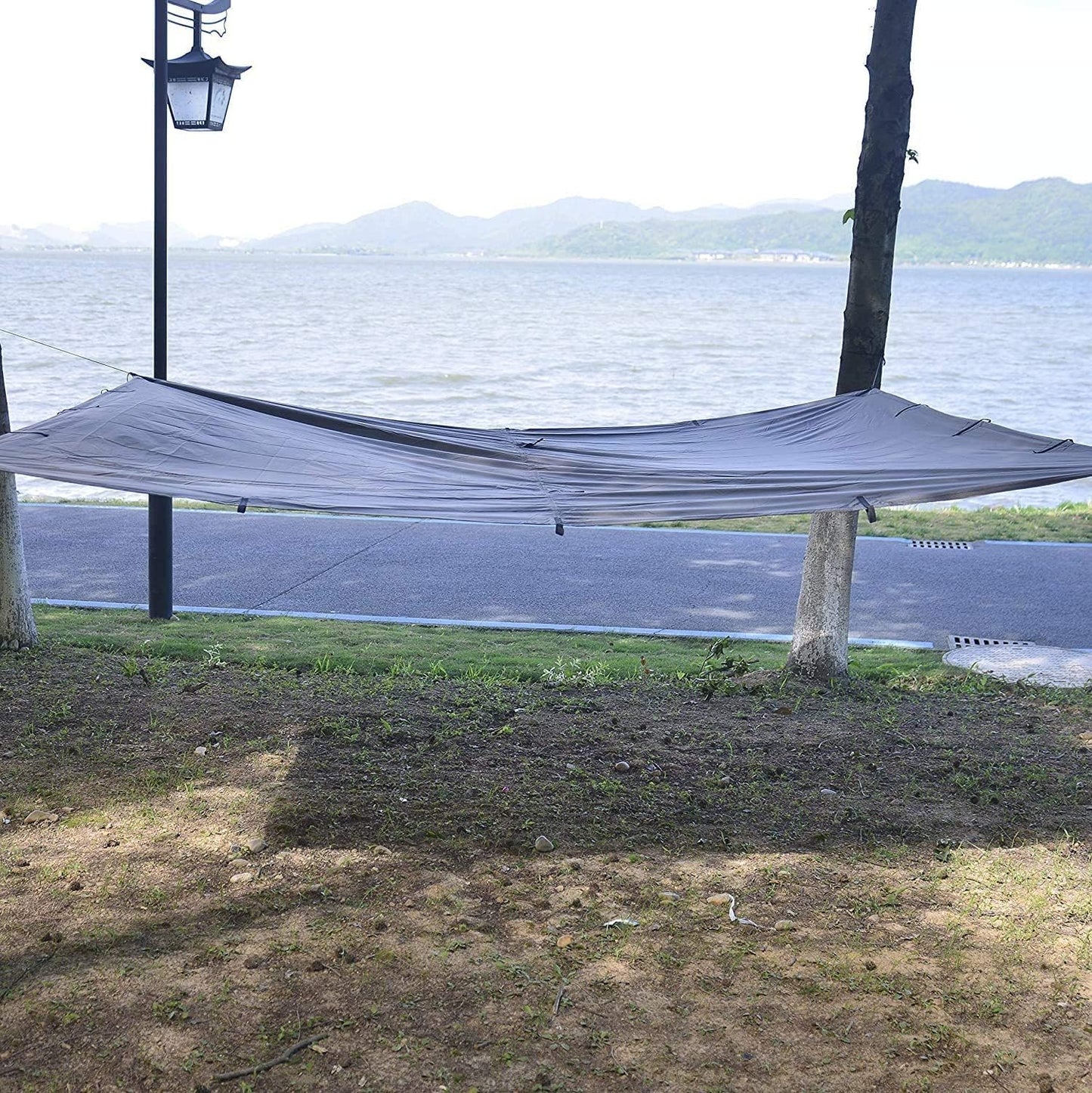 KALINCO 10X13FT Tent Tarp, Picnic Mat Camping Tarp Tent Hammock Tarp, pu Waterproof Camping tarp Tent Rain Fly Picnic Mat Survival Shelter Sunshade