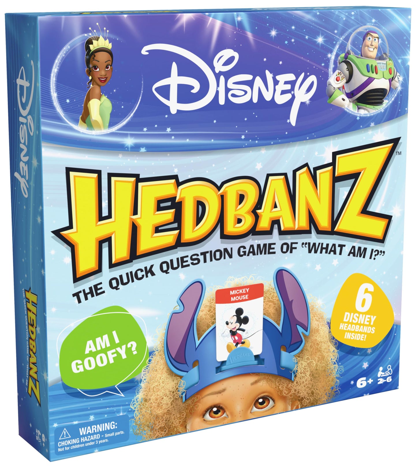 Spin Master Games, Disney Hedbanz, The Hilarious Meme Picture Guessing Game with Popular Disney Characters, 2-6 Players for Ages 6 & Up