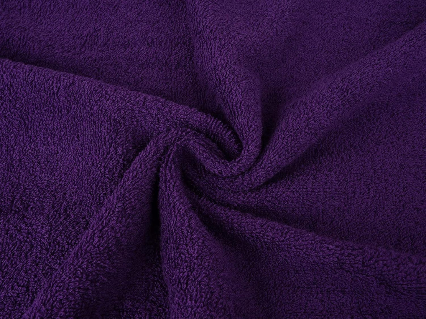 Casa Copenhagen He & She 6 Pieces Towel Set- Violet Indigo + Teal Green, 550 GSM 2 Bath Towel 2 Hand Towel 2 Washcloth, Designed in Denmark Made of Soft Egyptian Cotton for Bathroom, Kitchen & Shower