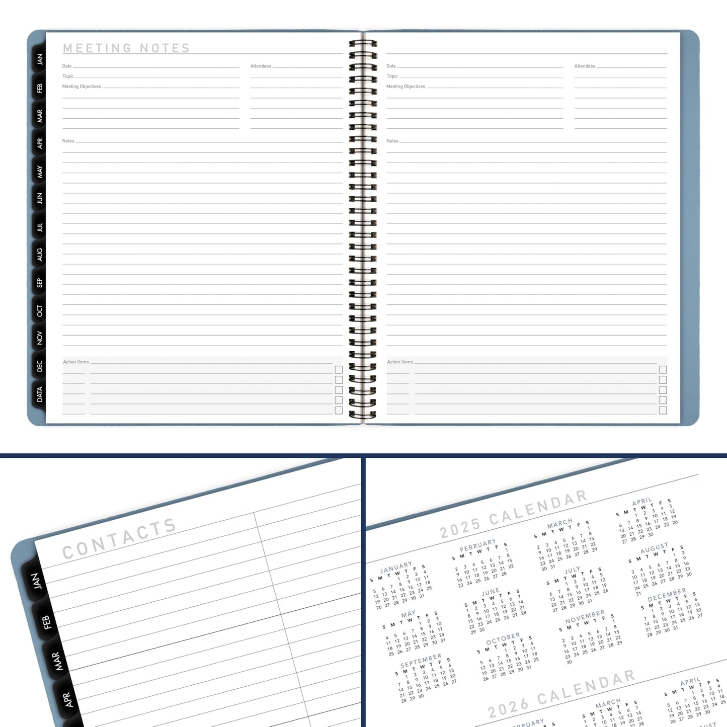 AT-A-GLANCE 2026 Planner, Monthly, 9” x 11”, Large, Contemporary, Drizzle (70250X2026)