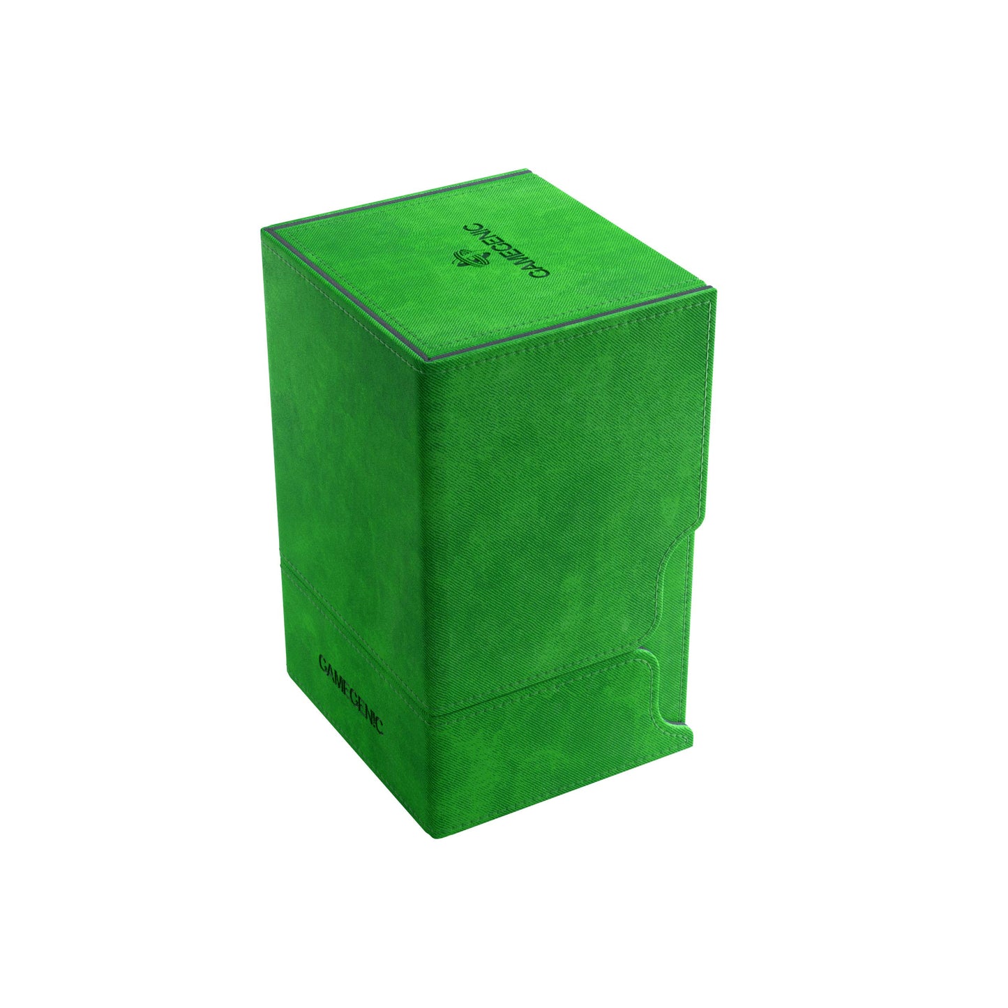 GameGenic Card Deck Box - Deck Convertible Green 100CT – Durable and Sturdy TCG, OCG Card Storage – Compatible with Pokemon Yugioh Commander and MTG Magic: The Gathering Cards