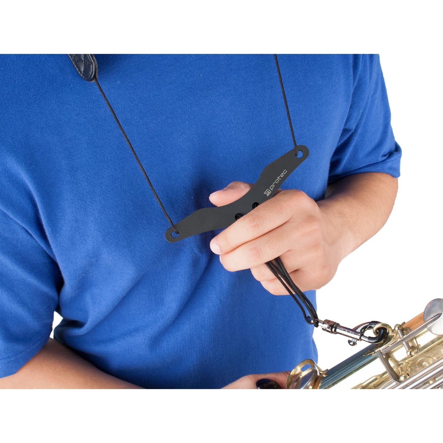 Protec 24-Inch Neoprene Saxophone Neck Strap with Comfort Bar - Black (Model NB305M)