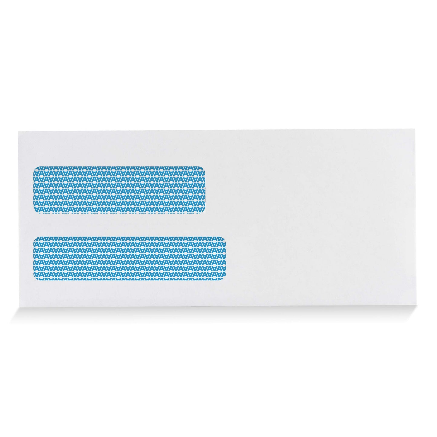Aimoh 500#10 Double Window Security Business Mailing Envelopes - for Invoices, Statements and Legal Documents - GUMMED Closure, Security Tinted - Size 4-1/8 x 9-1/2 - White - 24 LB - 500 Count (30101)